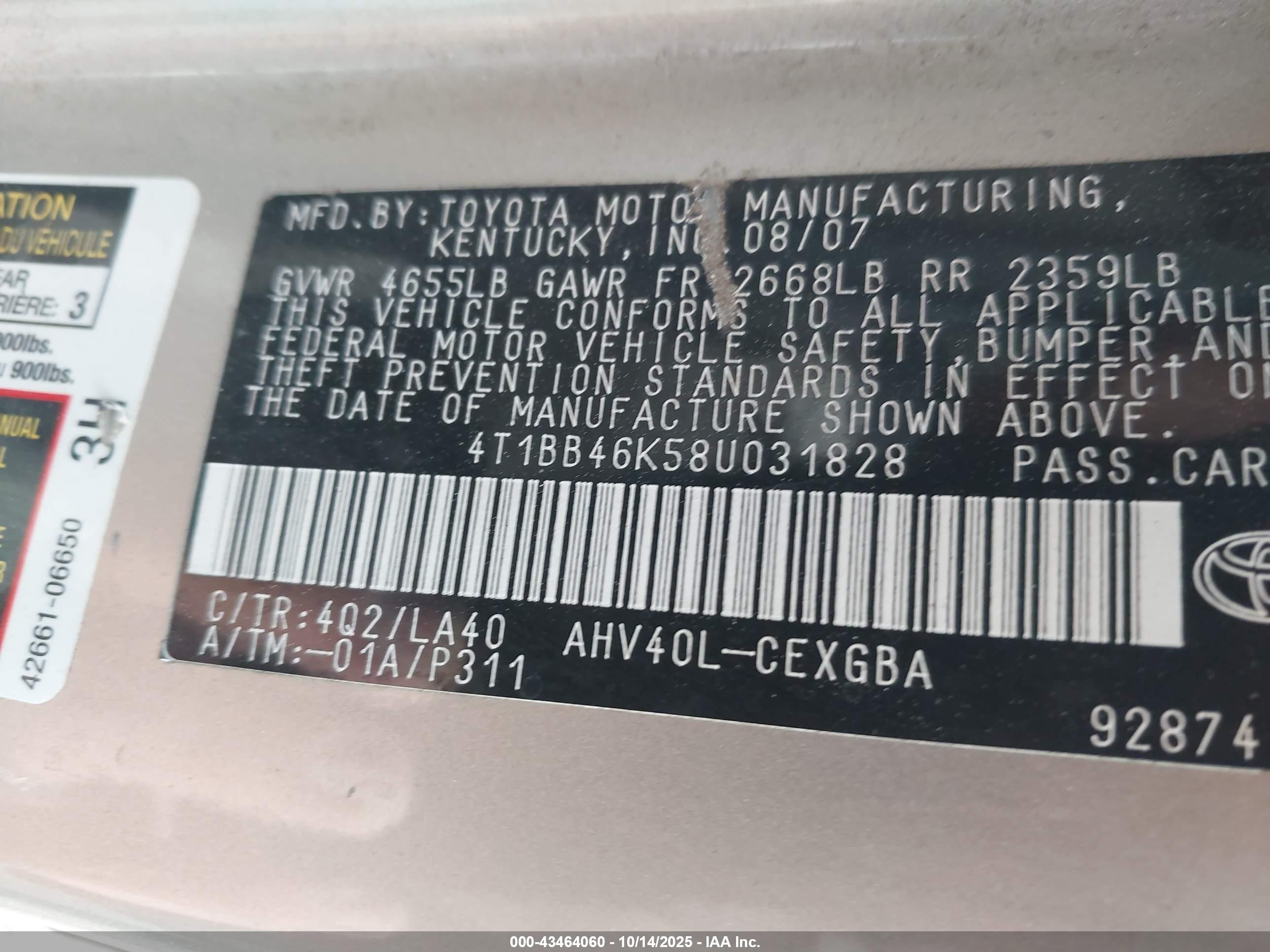 TOYOTA CAMRY image 9