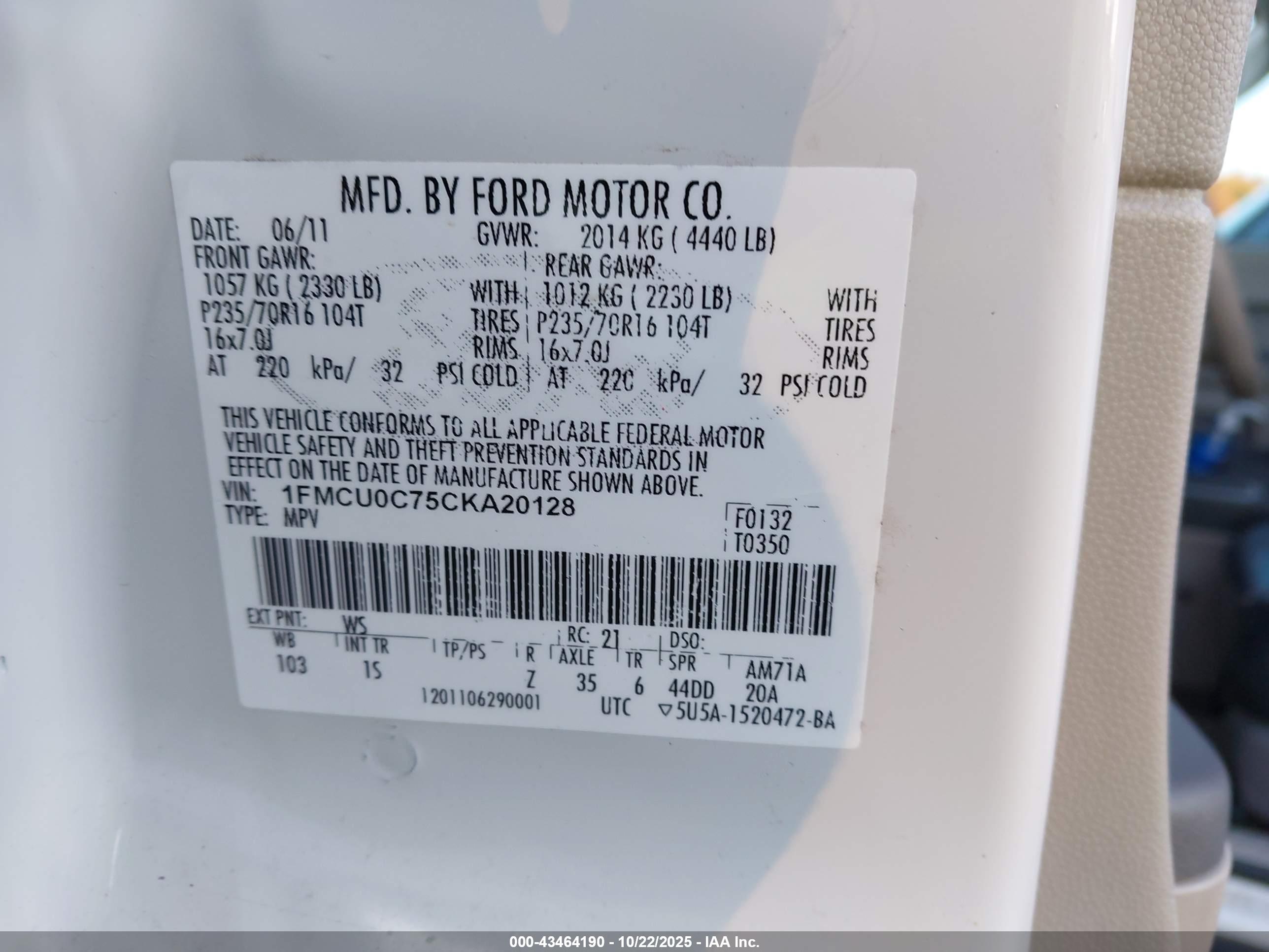 FORD ESCAPE image 9