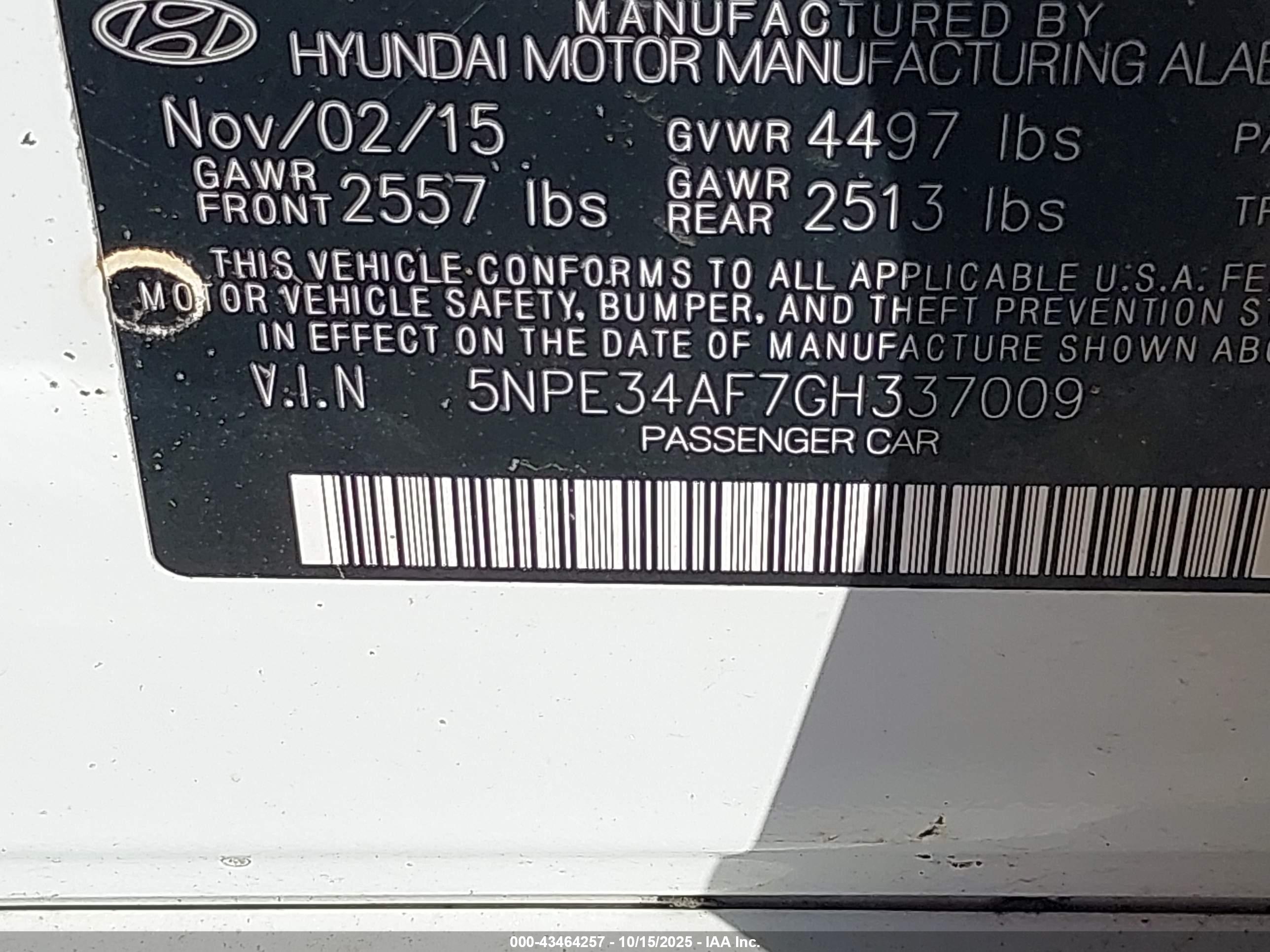 HYUNDAI SONATA image 9