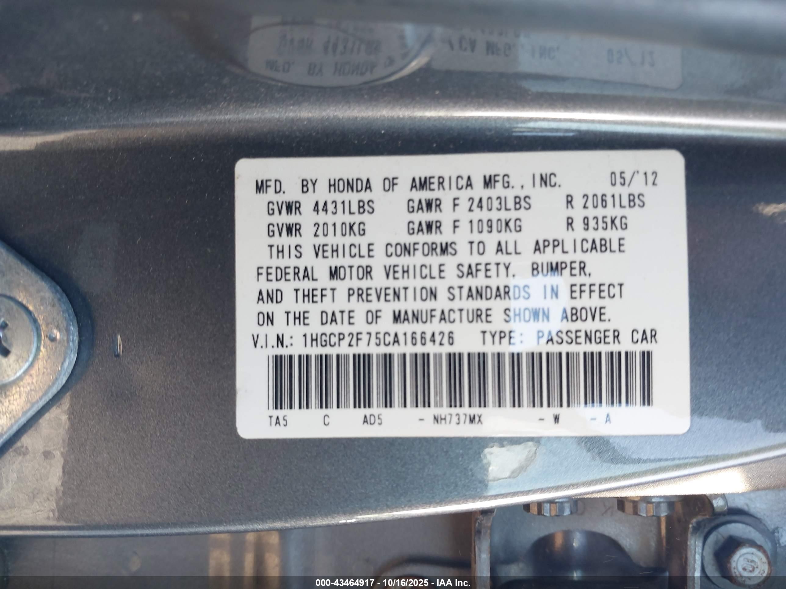 HONDA ACCORD image 9