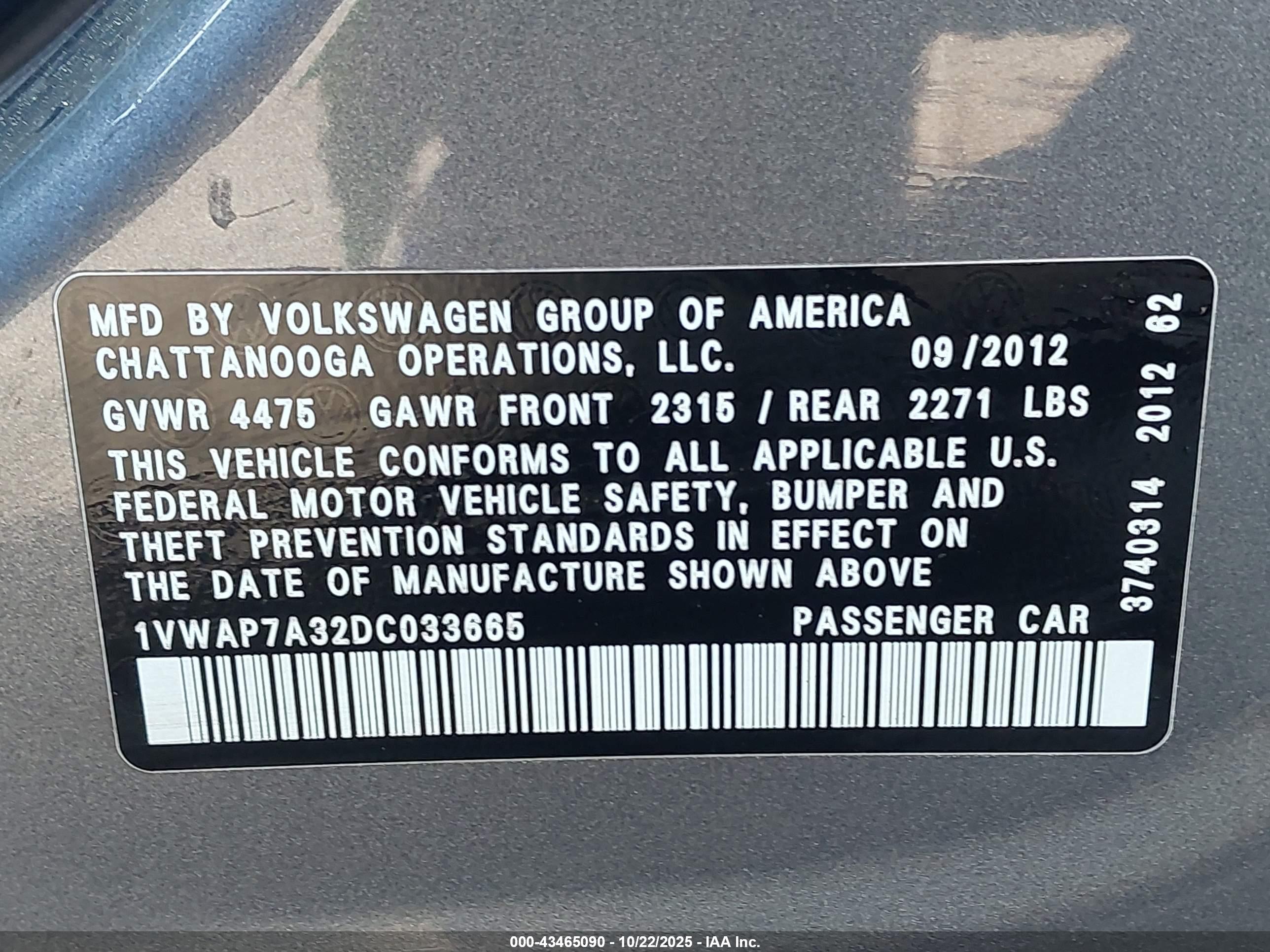 VOLKSWAGEN PASSAT image 9