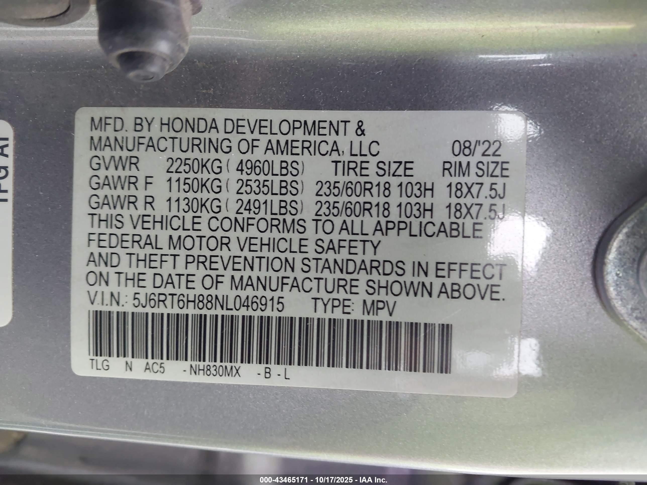 HONDA CR-V image 9