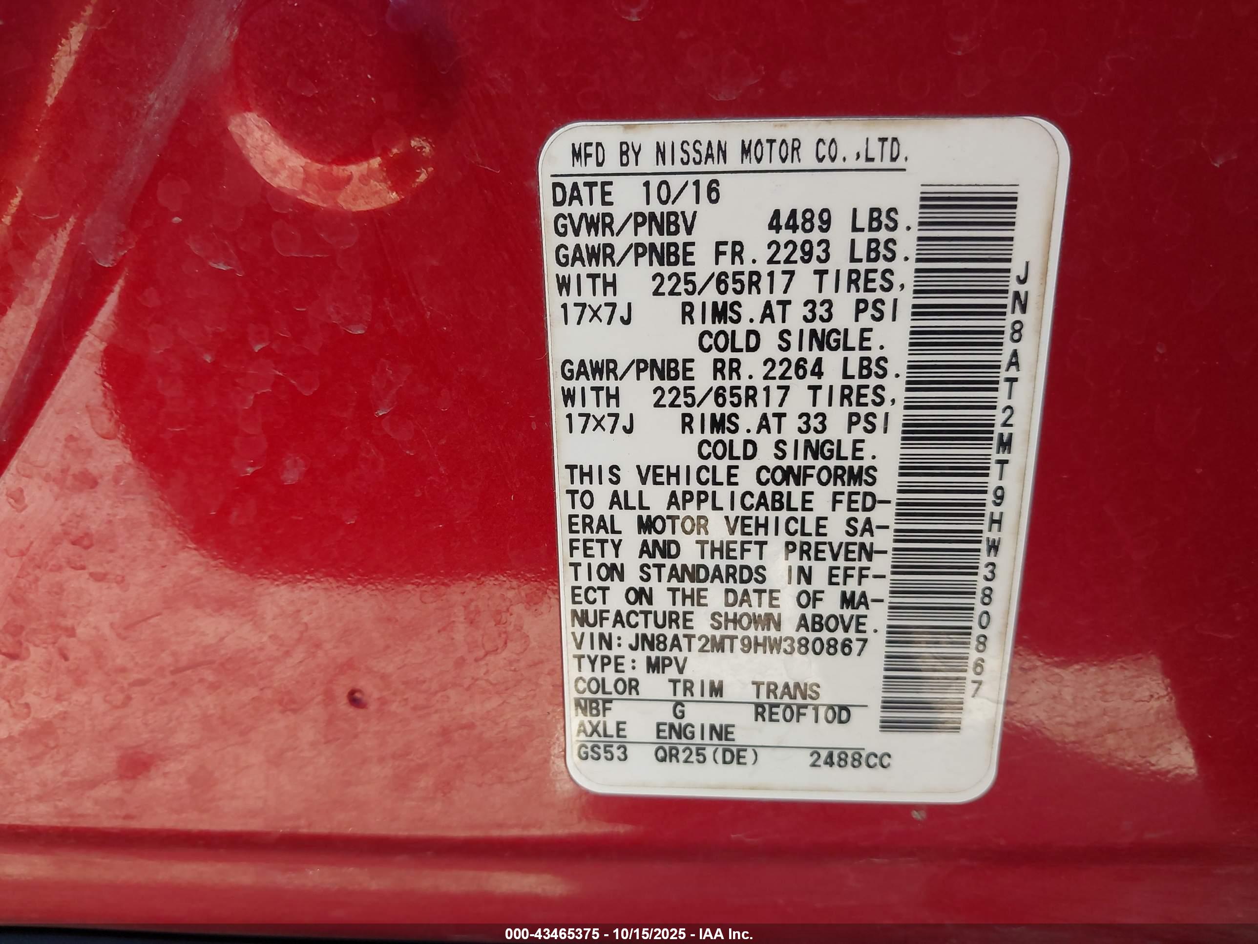 NISSAN ROGUE image 9