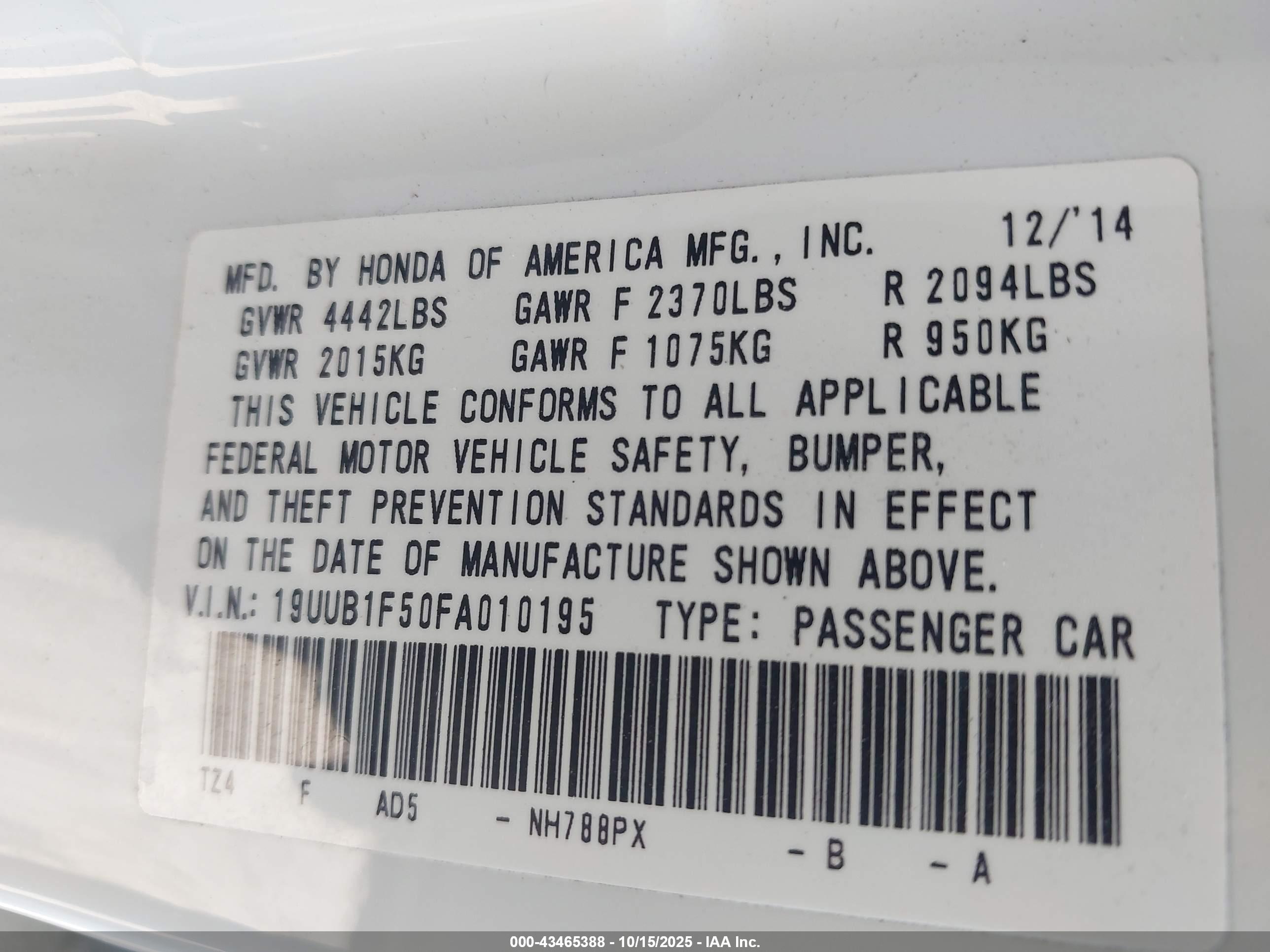ACURA TLX image 9