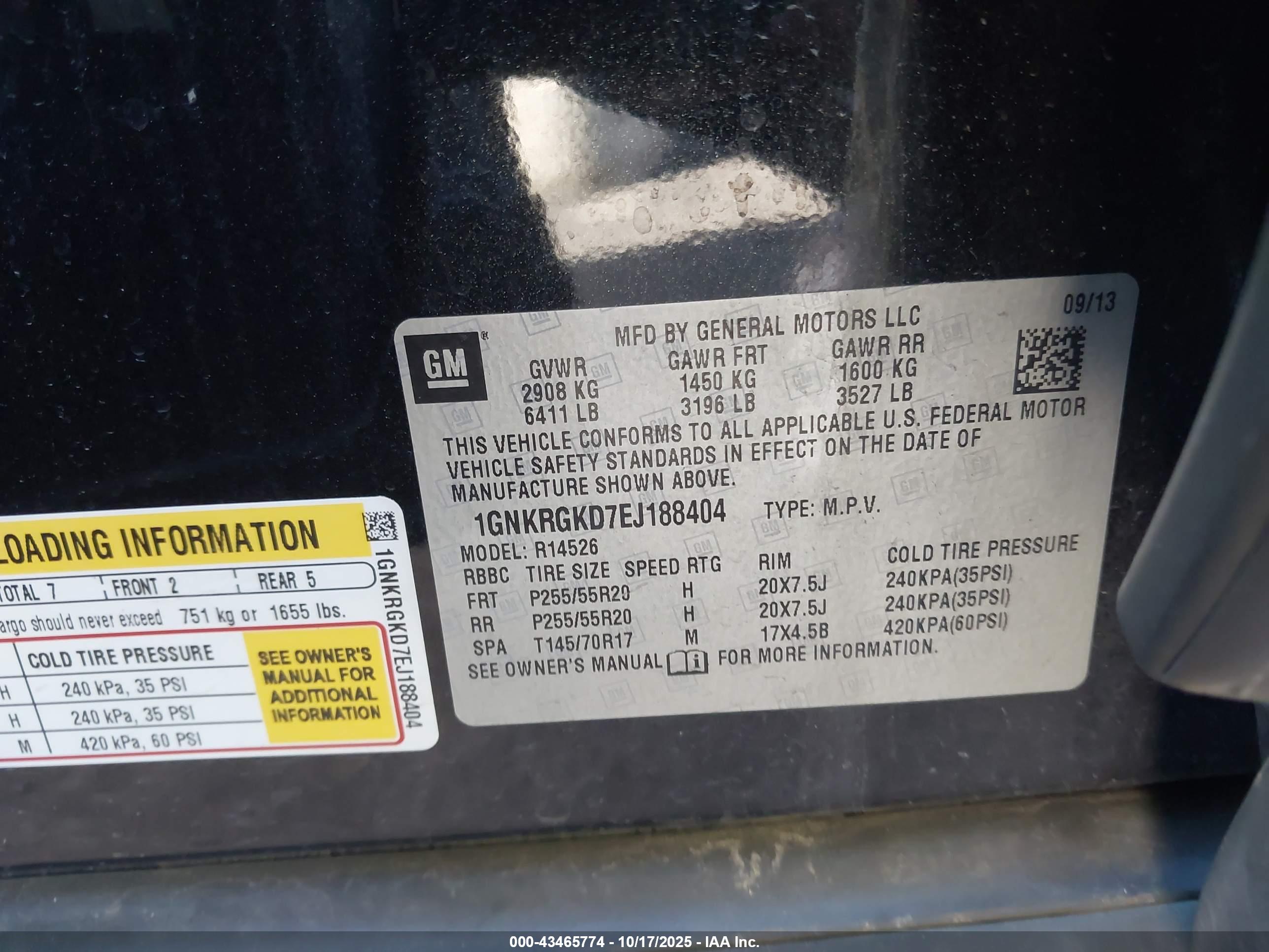 CHEVROLET TRAVERSE image 9