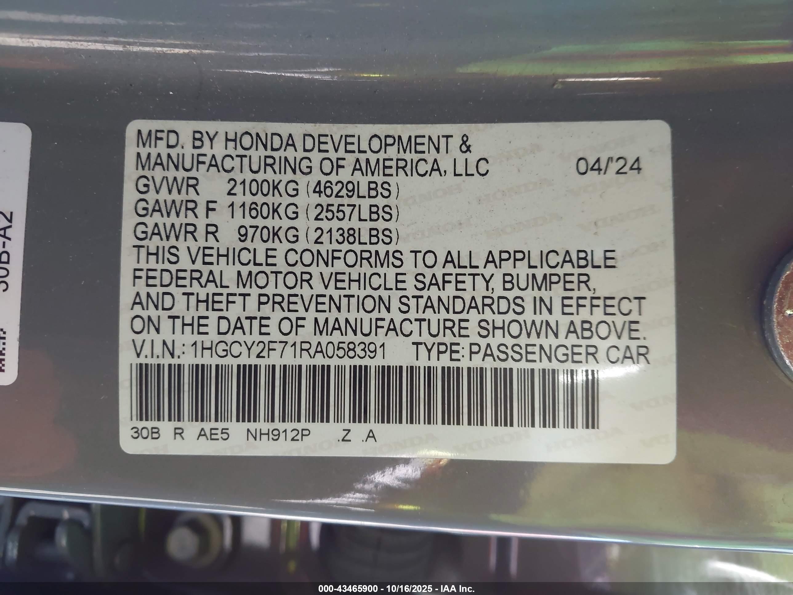 HONDA ACCORD image 9