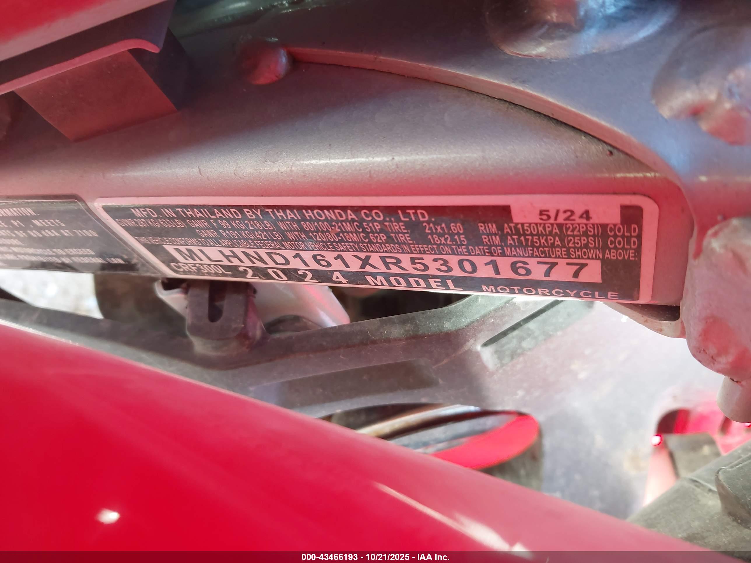HONDA CRF300 image 10