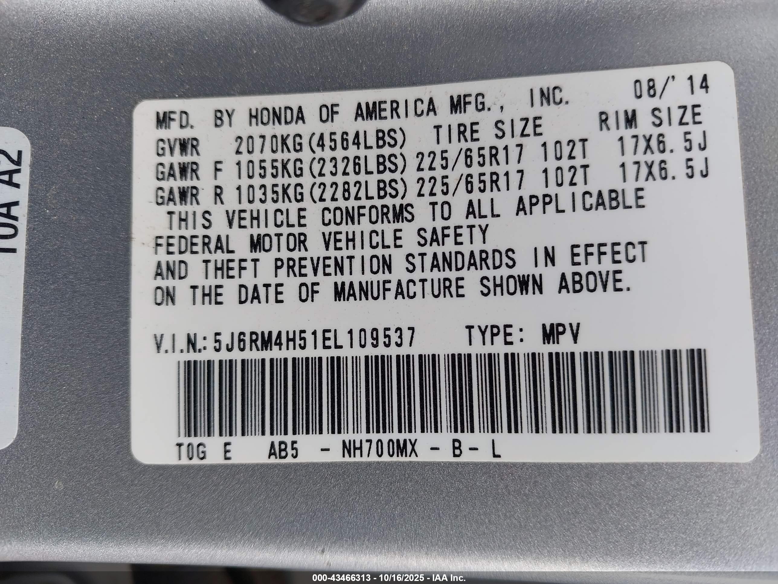 HONDA CR-V image 9