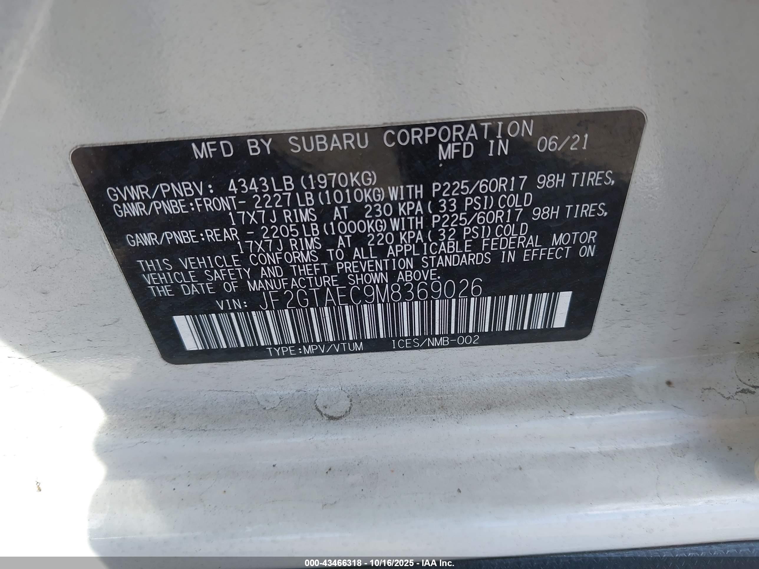 SUBARU CROSSTREK image 9