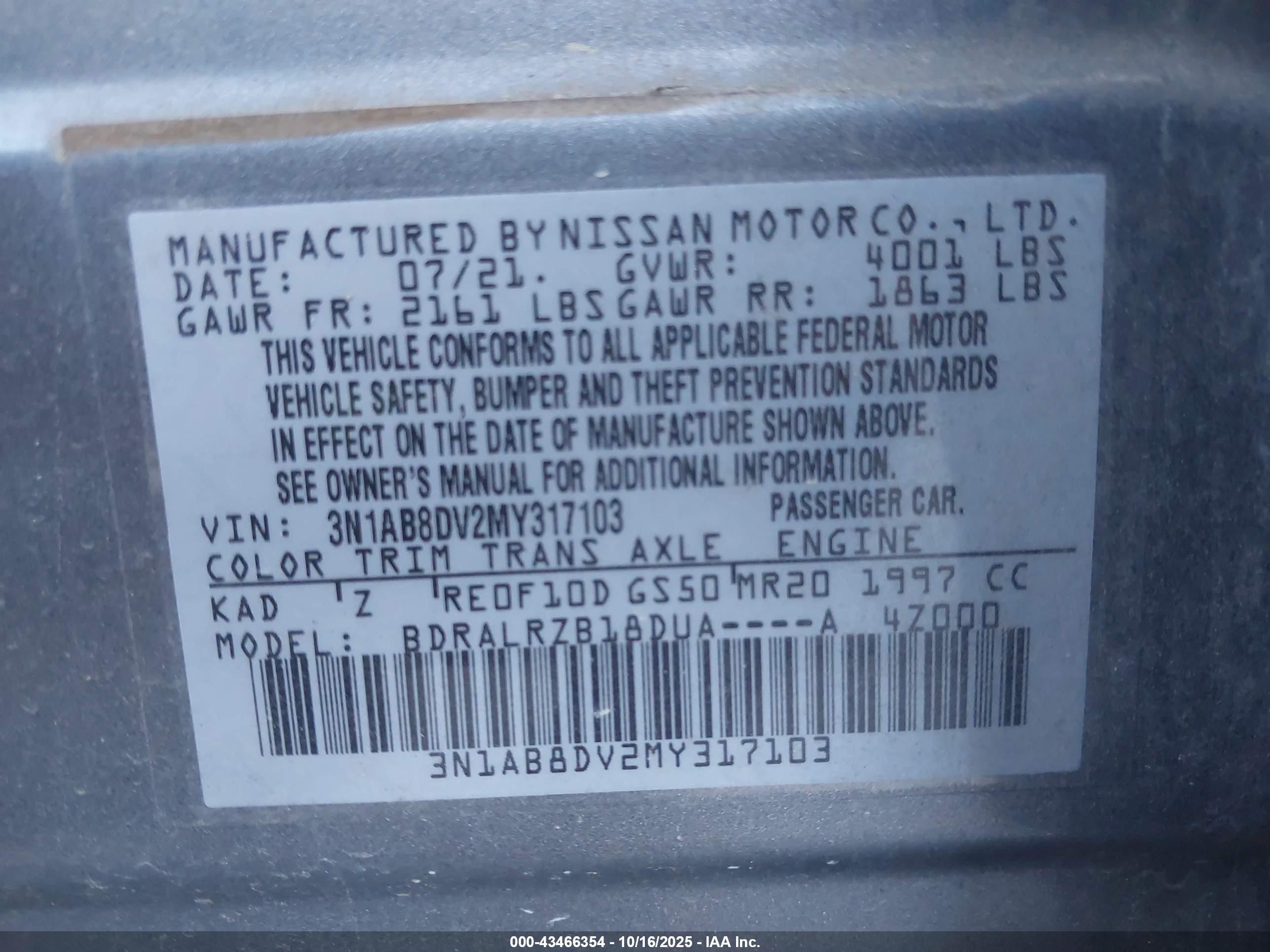 NISSAN SENTRA image 9