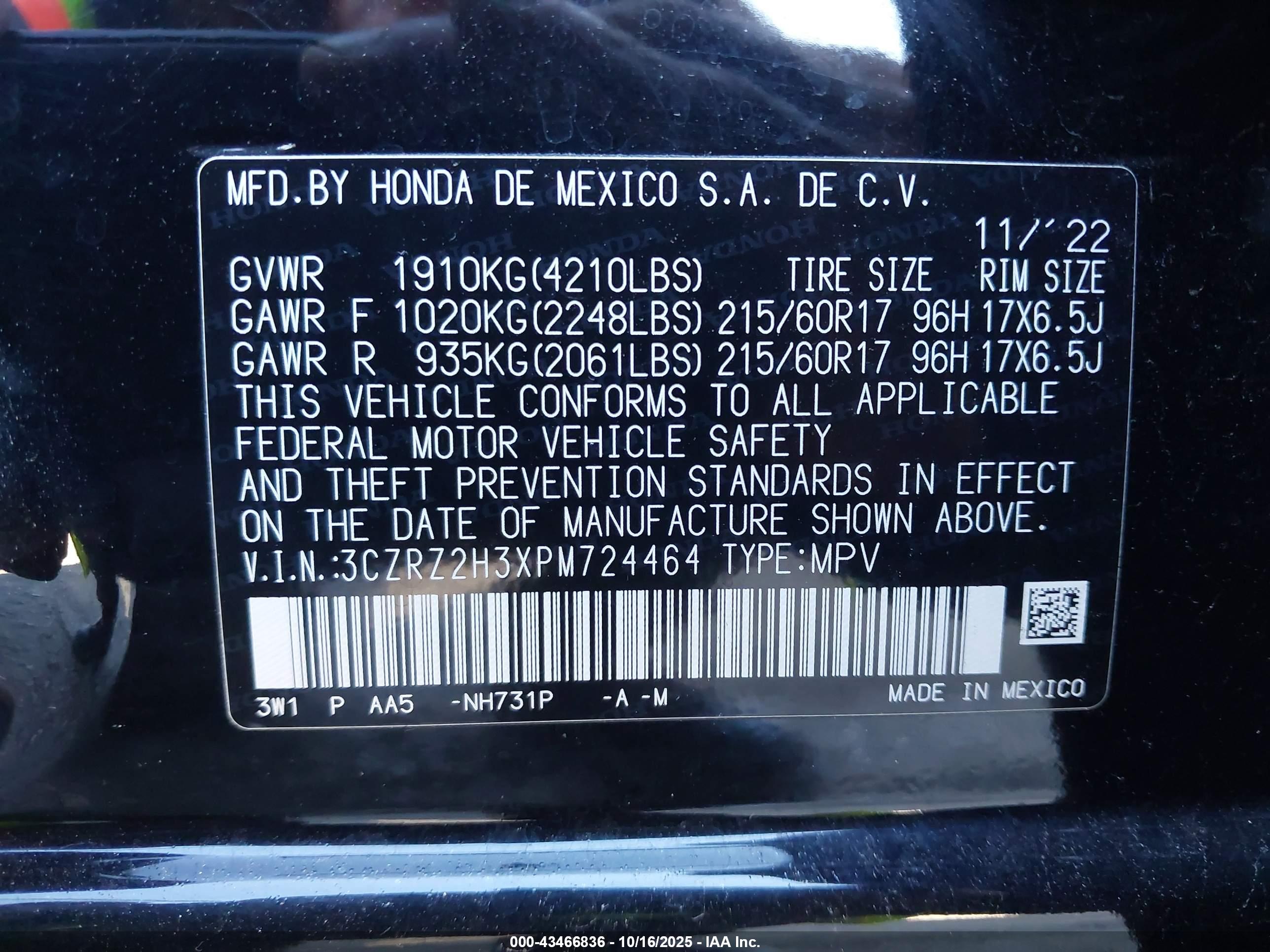 HONDA HR-V image 9