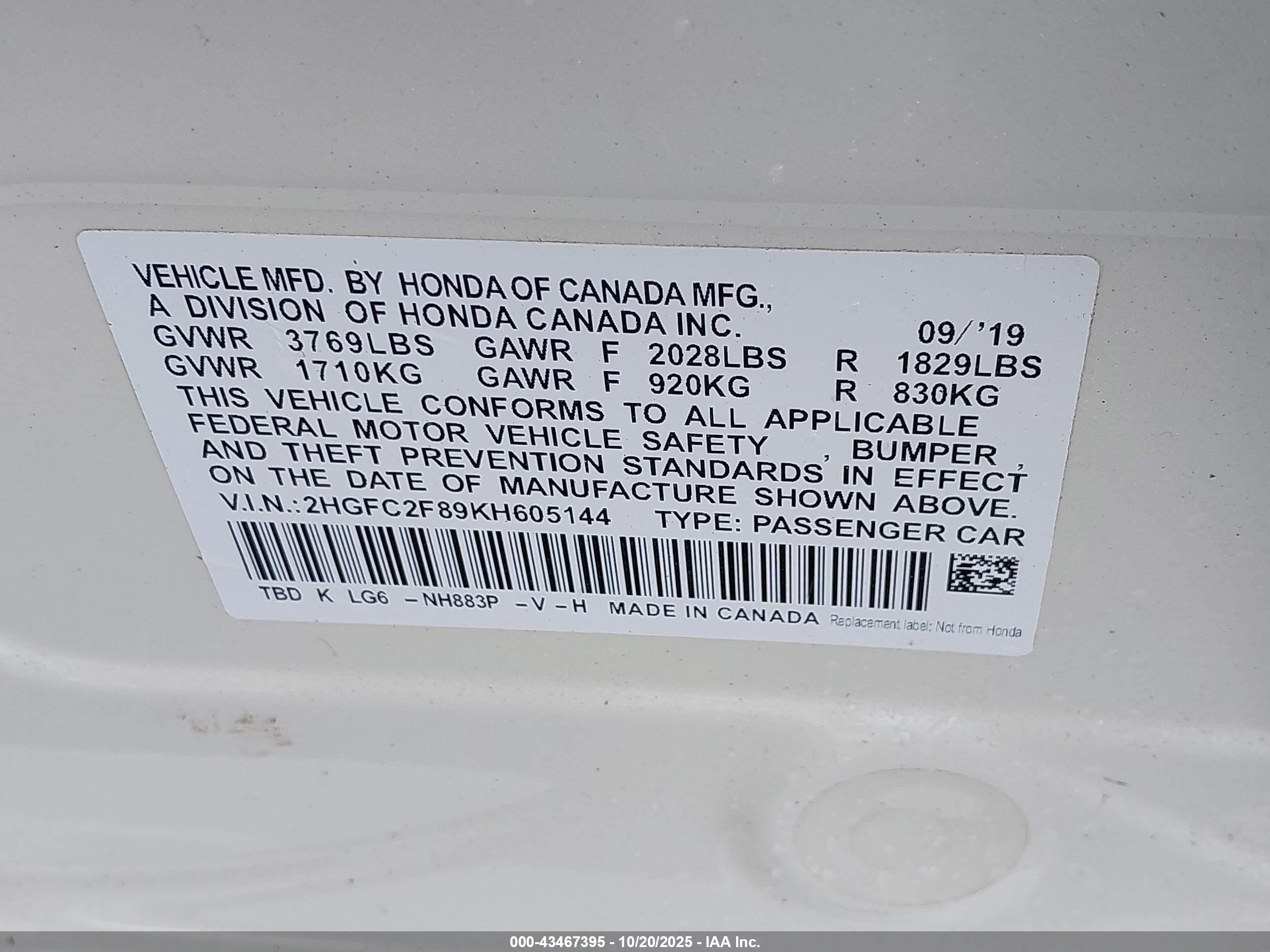 HONDA CIVIC image 9