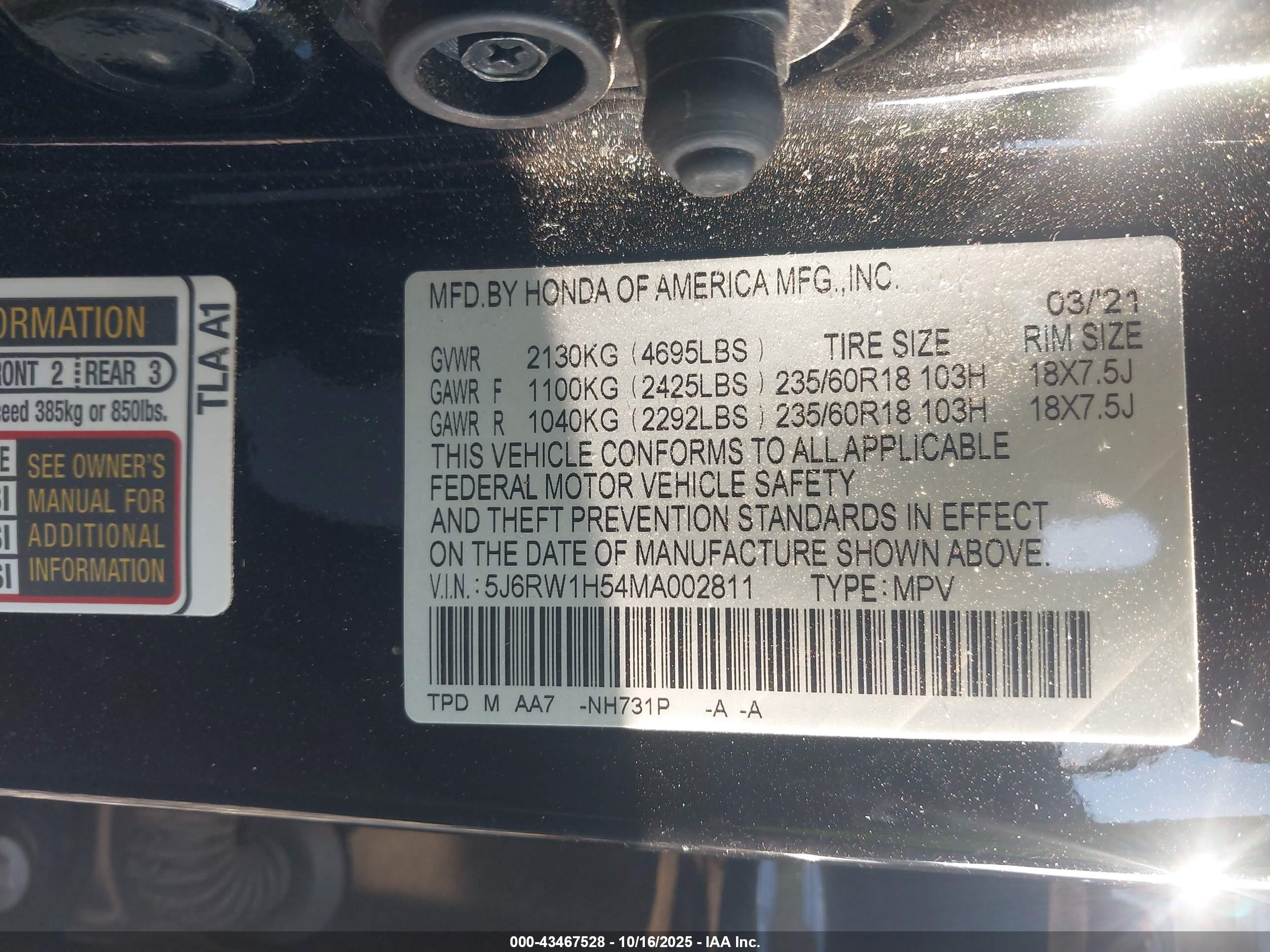 HONDA CR-V image 9