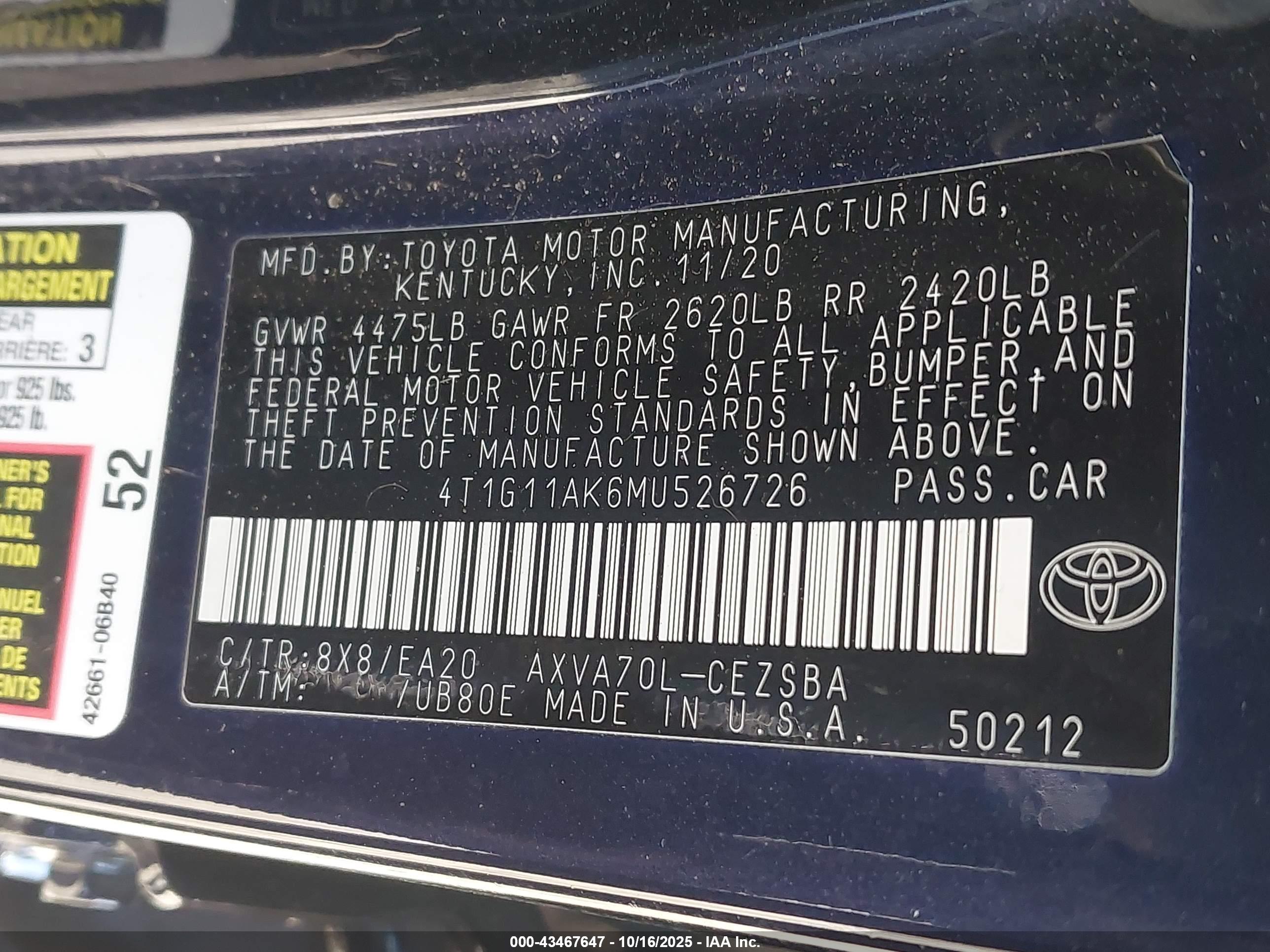 TOYOTA CAMRY image 9