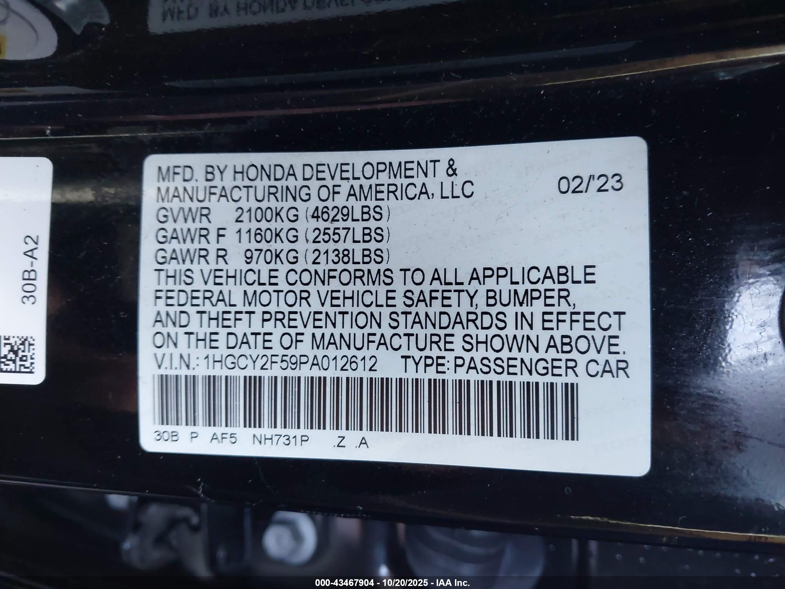 HONDA ACCORD image 9