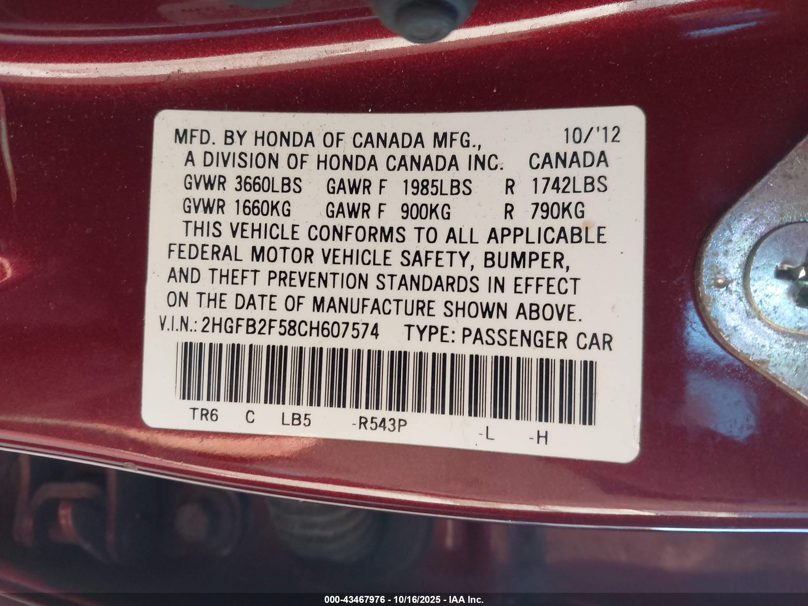 HONDA CIVIC image 9