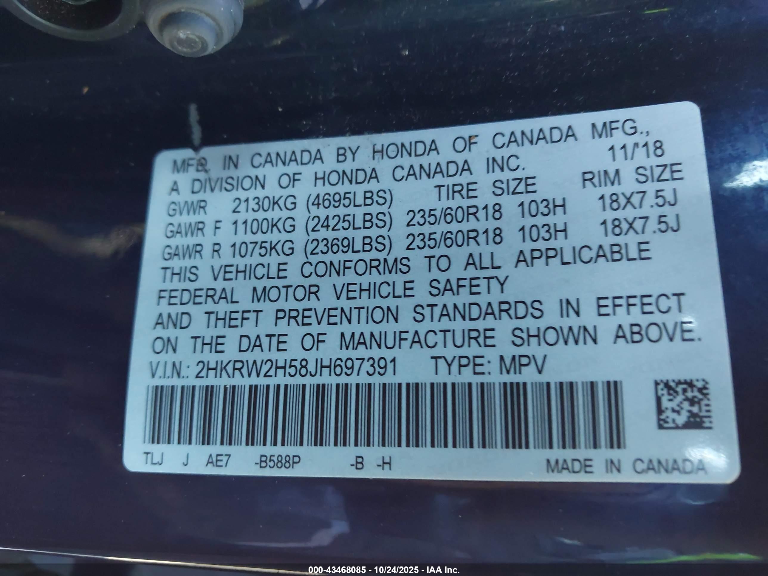 HONDA CR-V image 9