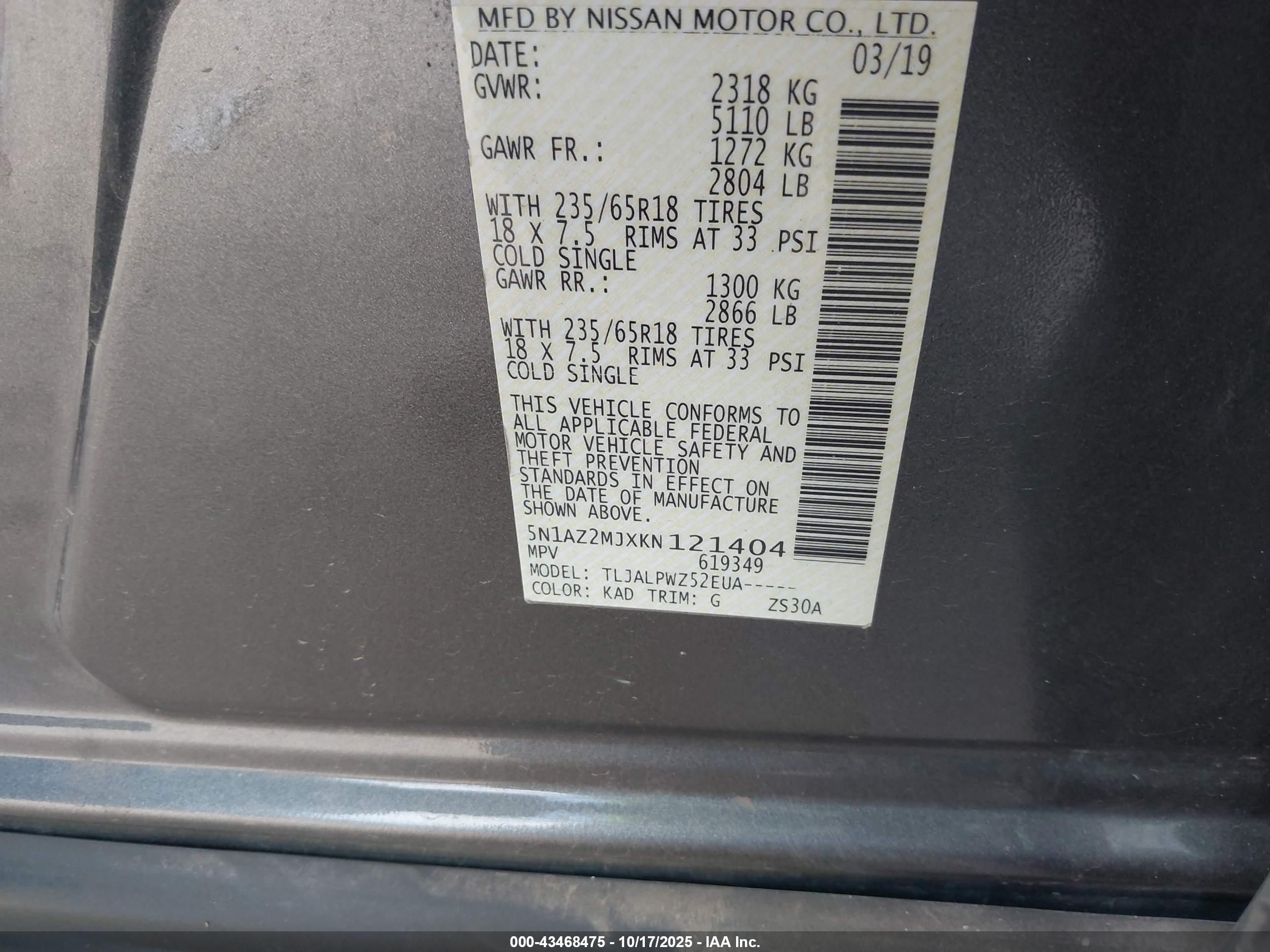NISSAN MURANO image 9
