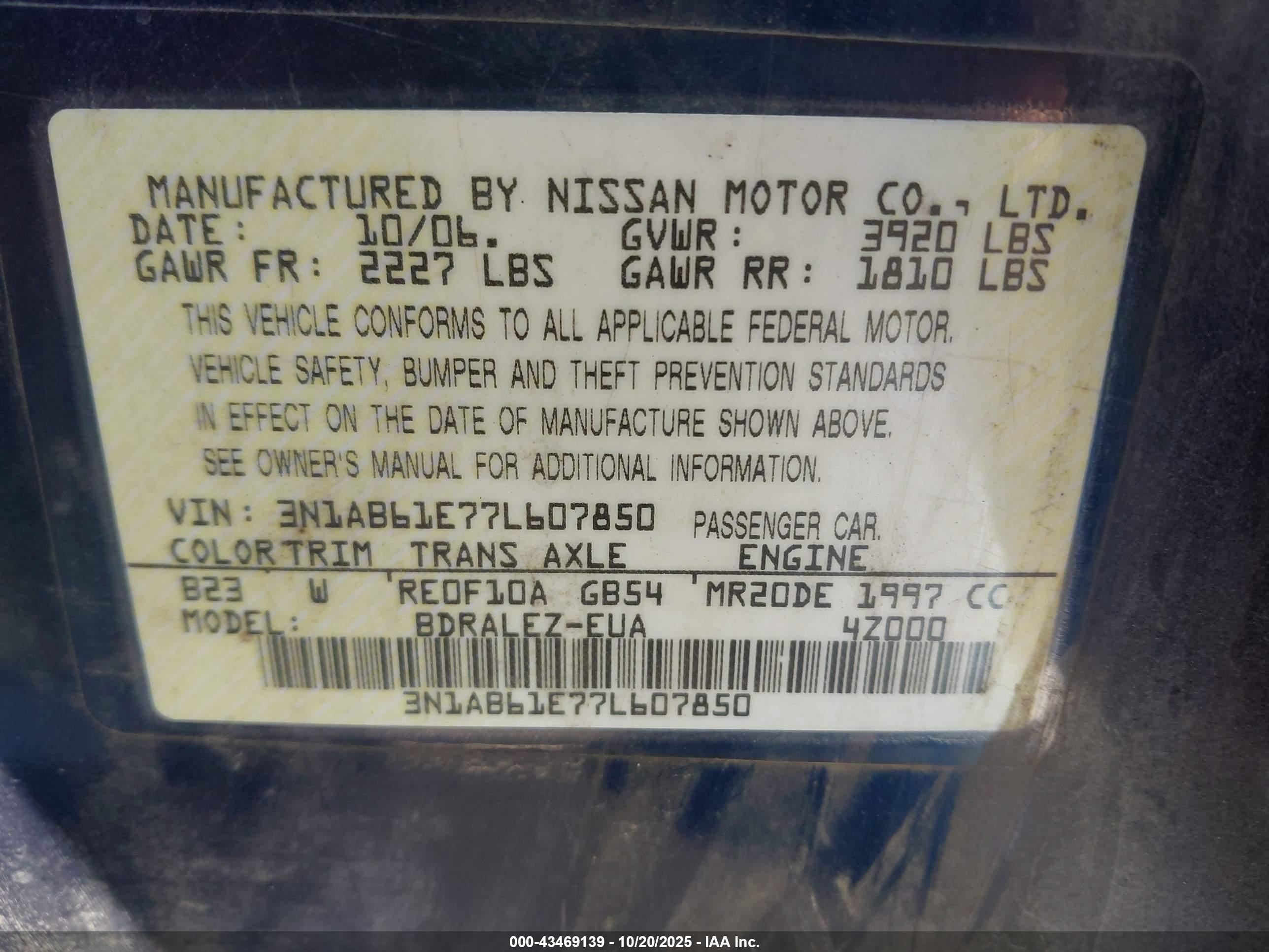 NISSAN SENTRA image 9