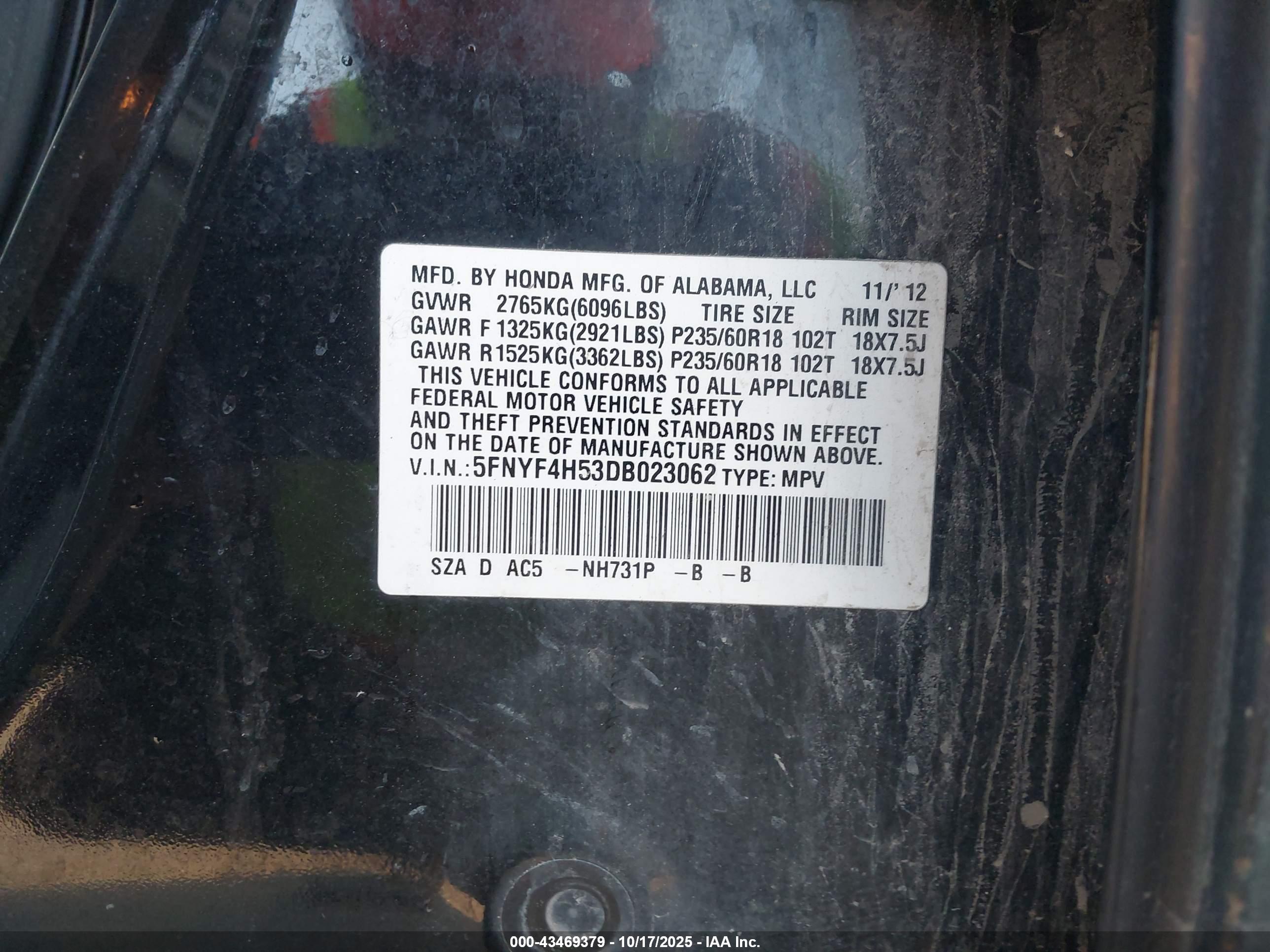 HONDA PILOT image 9