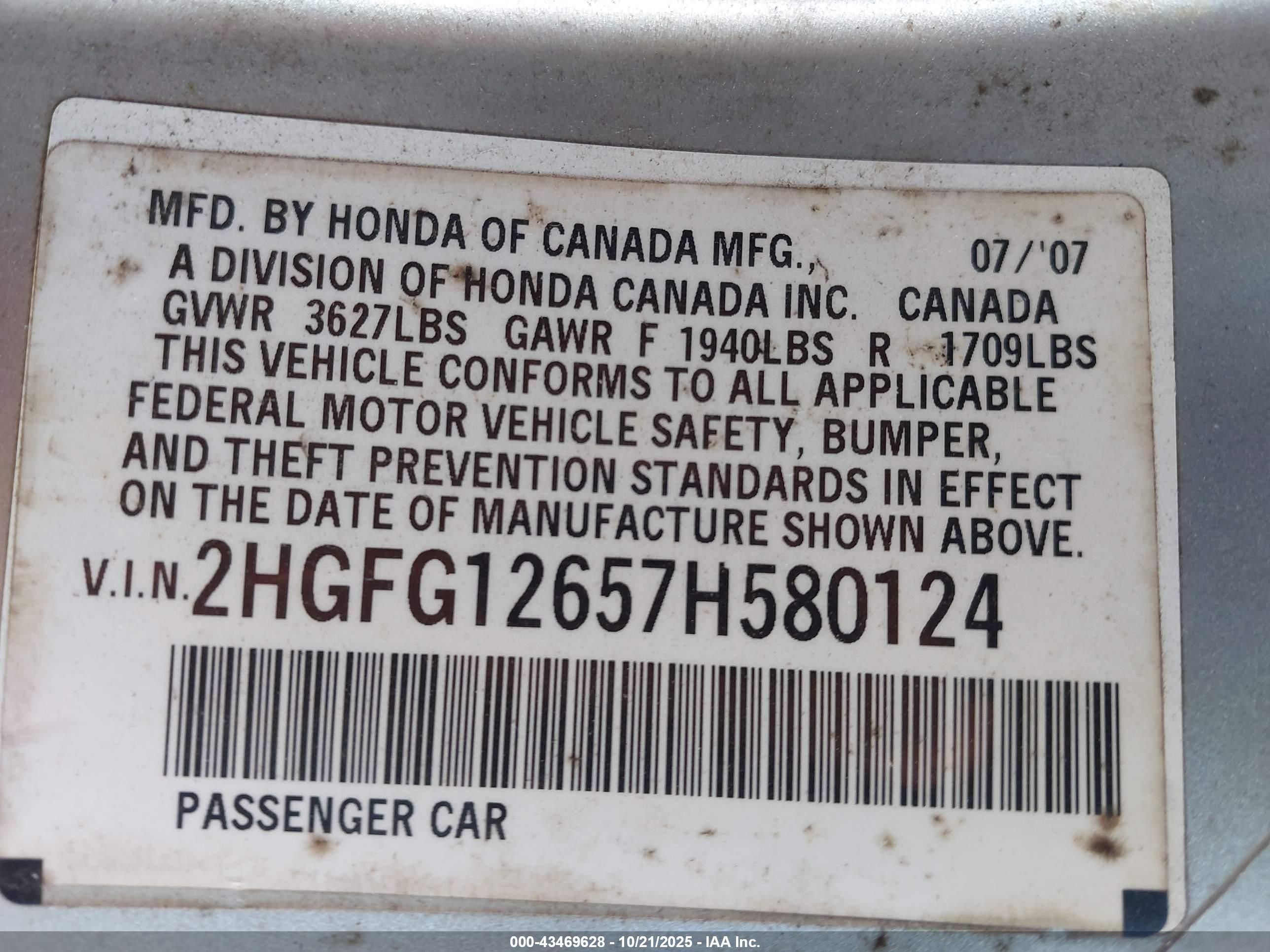 HONDA CIVIC image 9