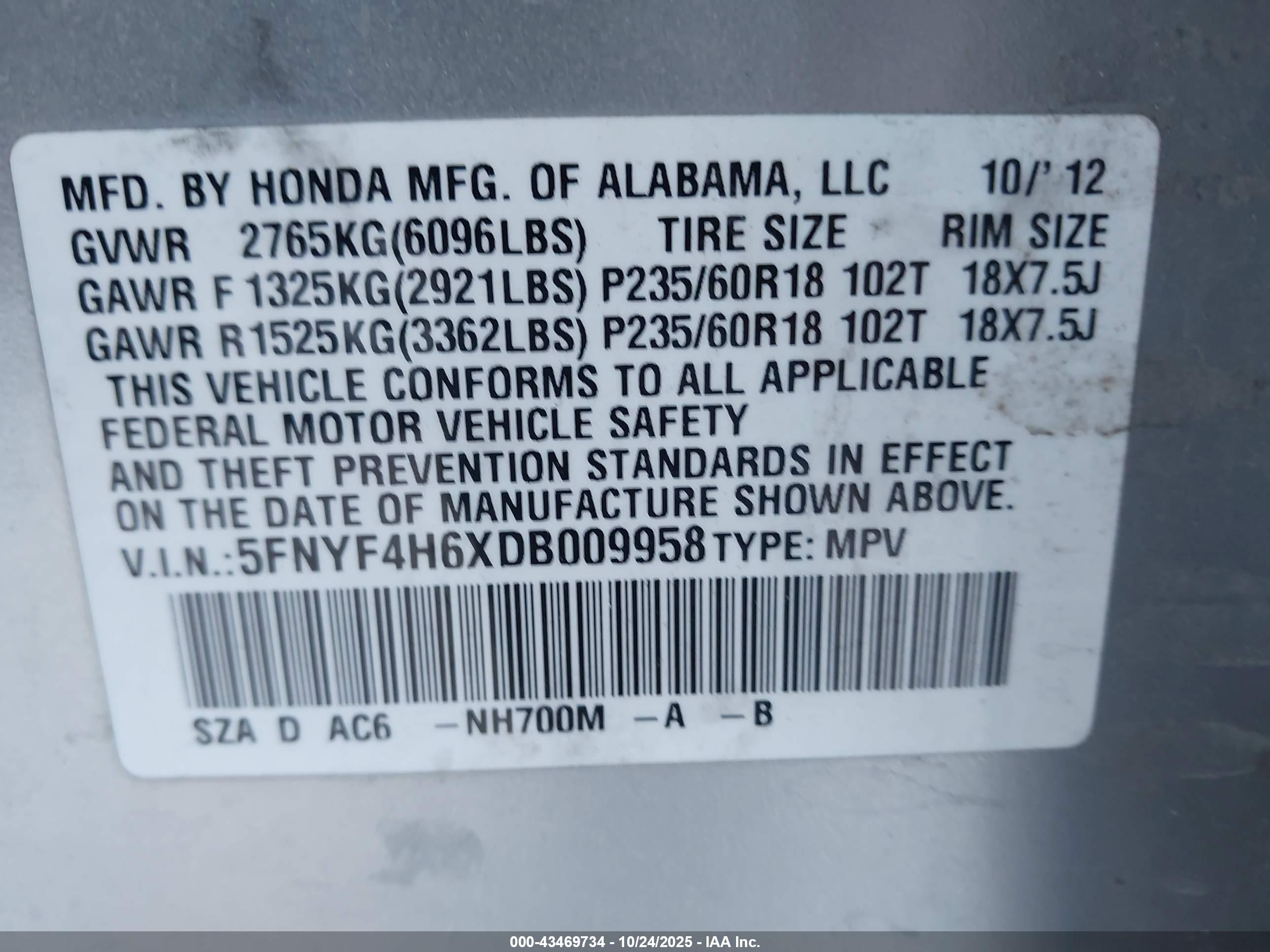 HONDA PILOT image 9