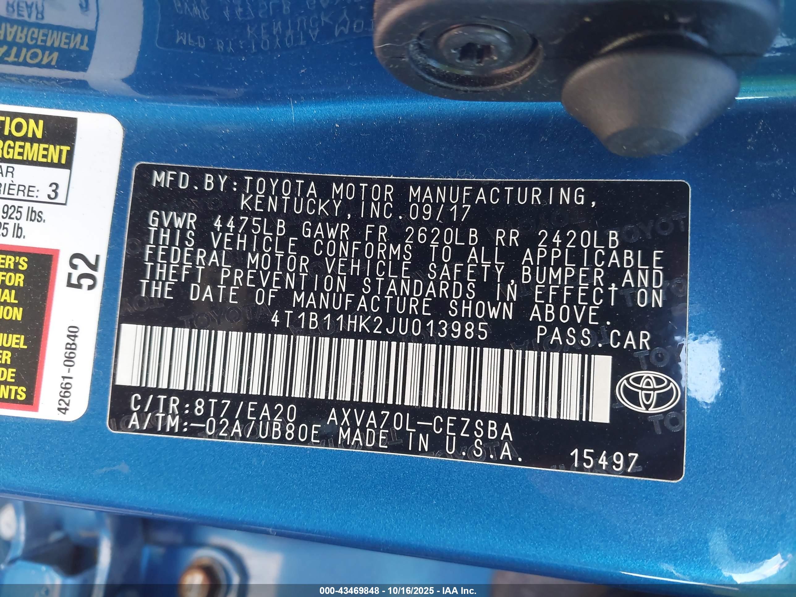TOYOTA CAMRY image 9