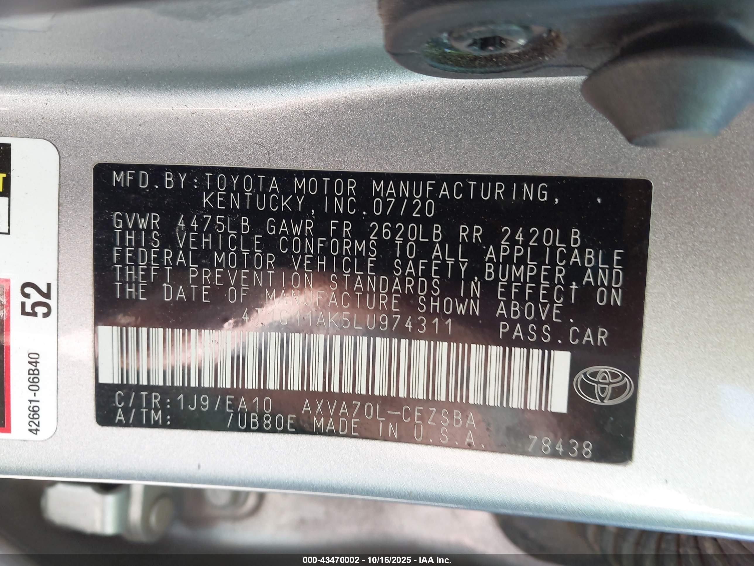 TOYOTA CAMRY image 9