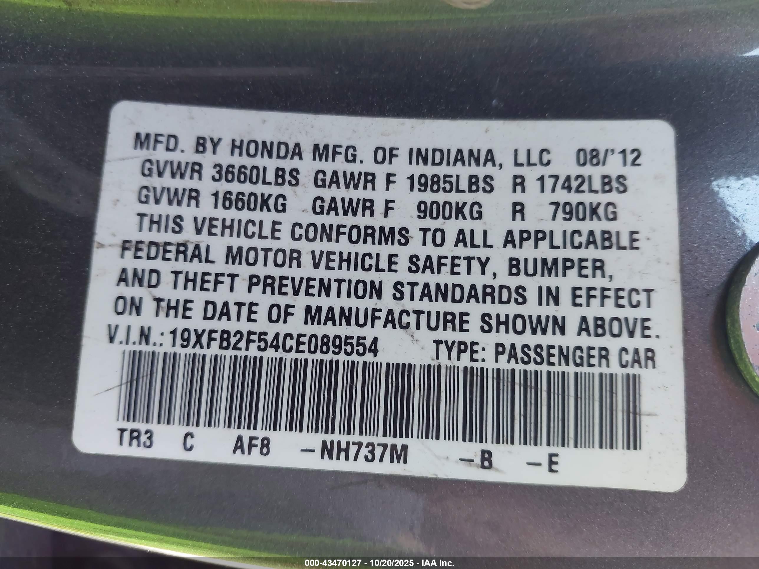 HONDA CIVIC image 9