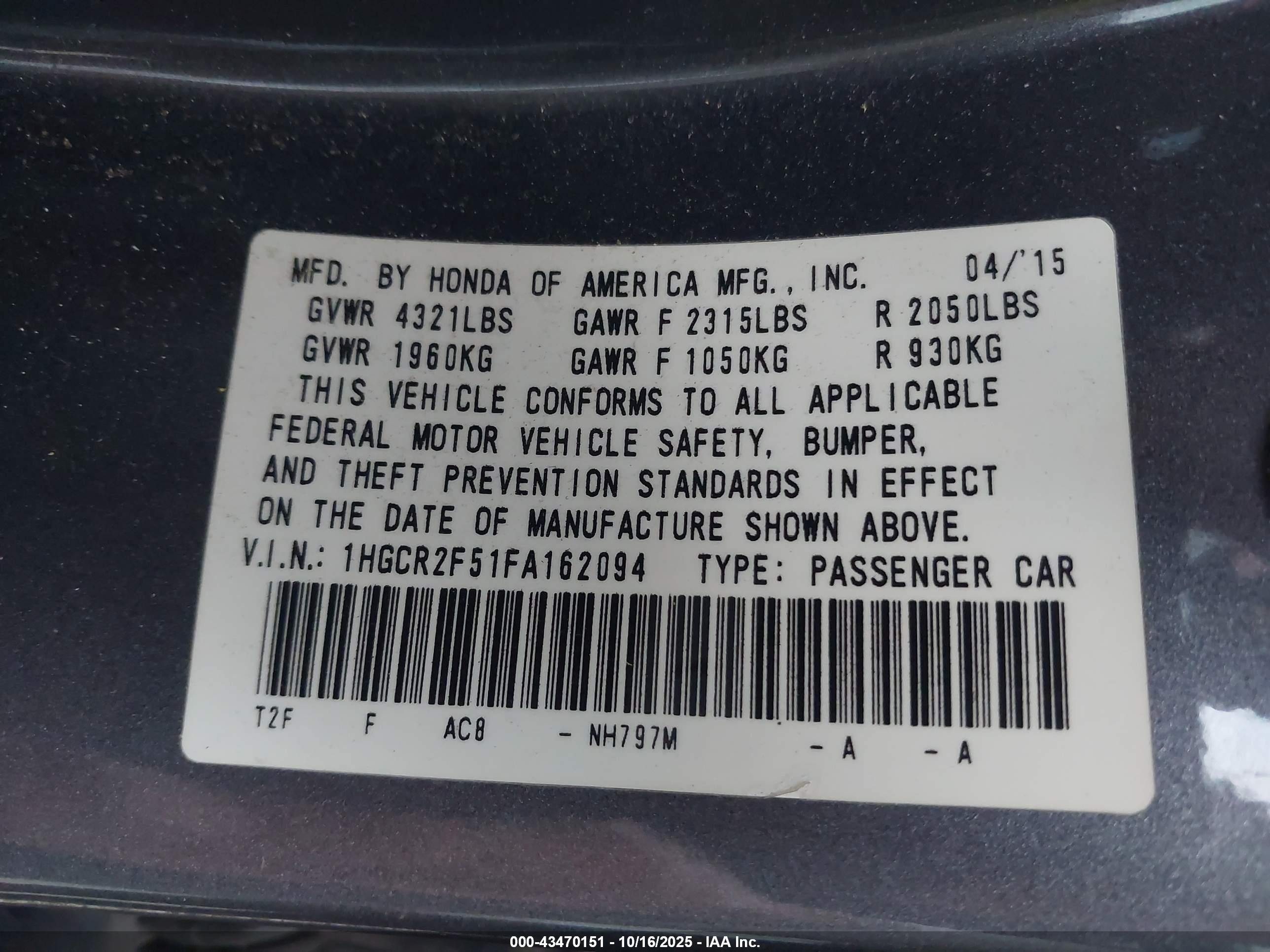 HONDA ACCORD image 9