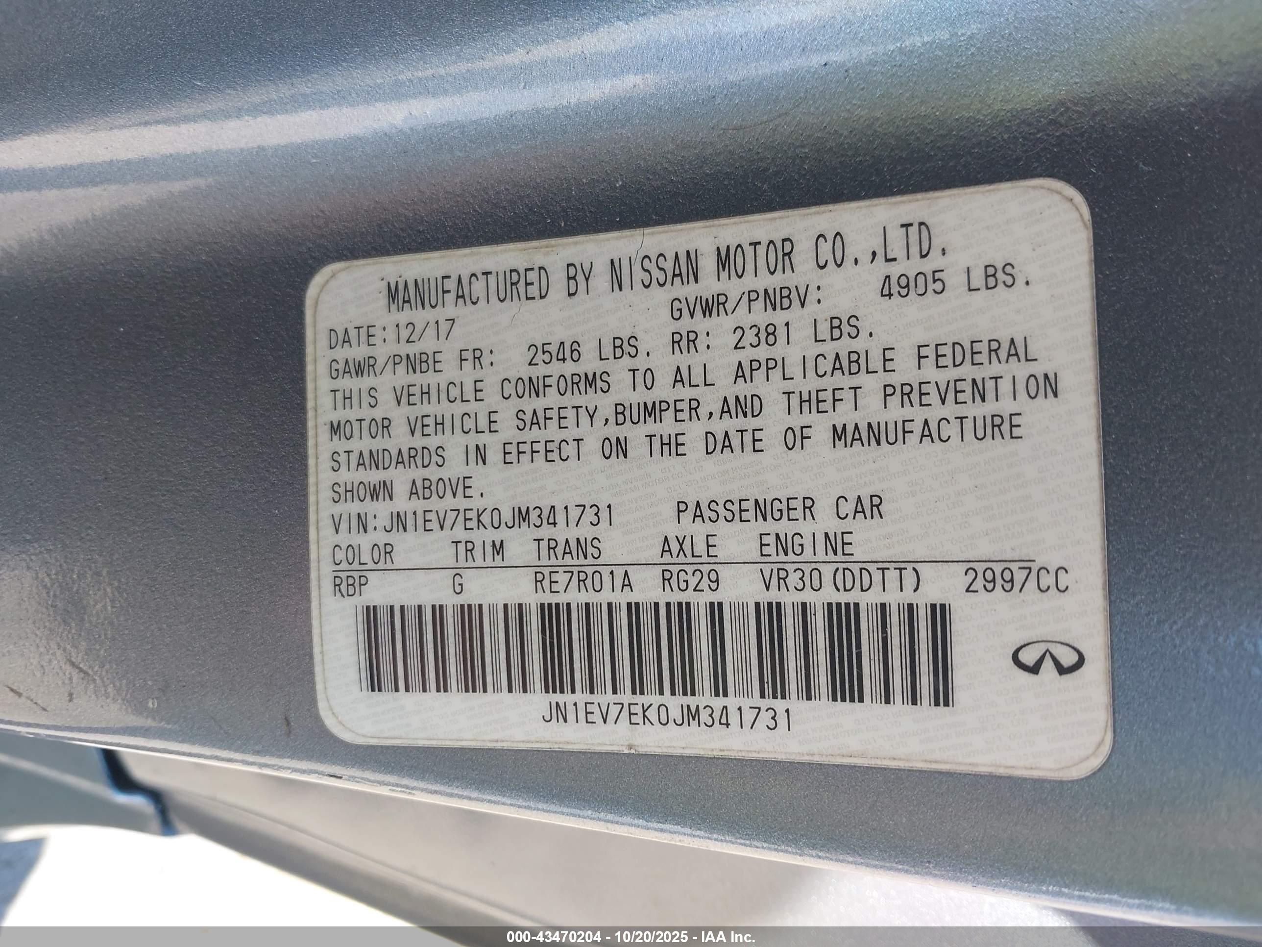 INFINITI Q60 image 9
