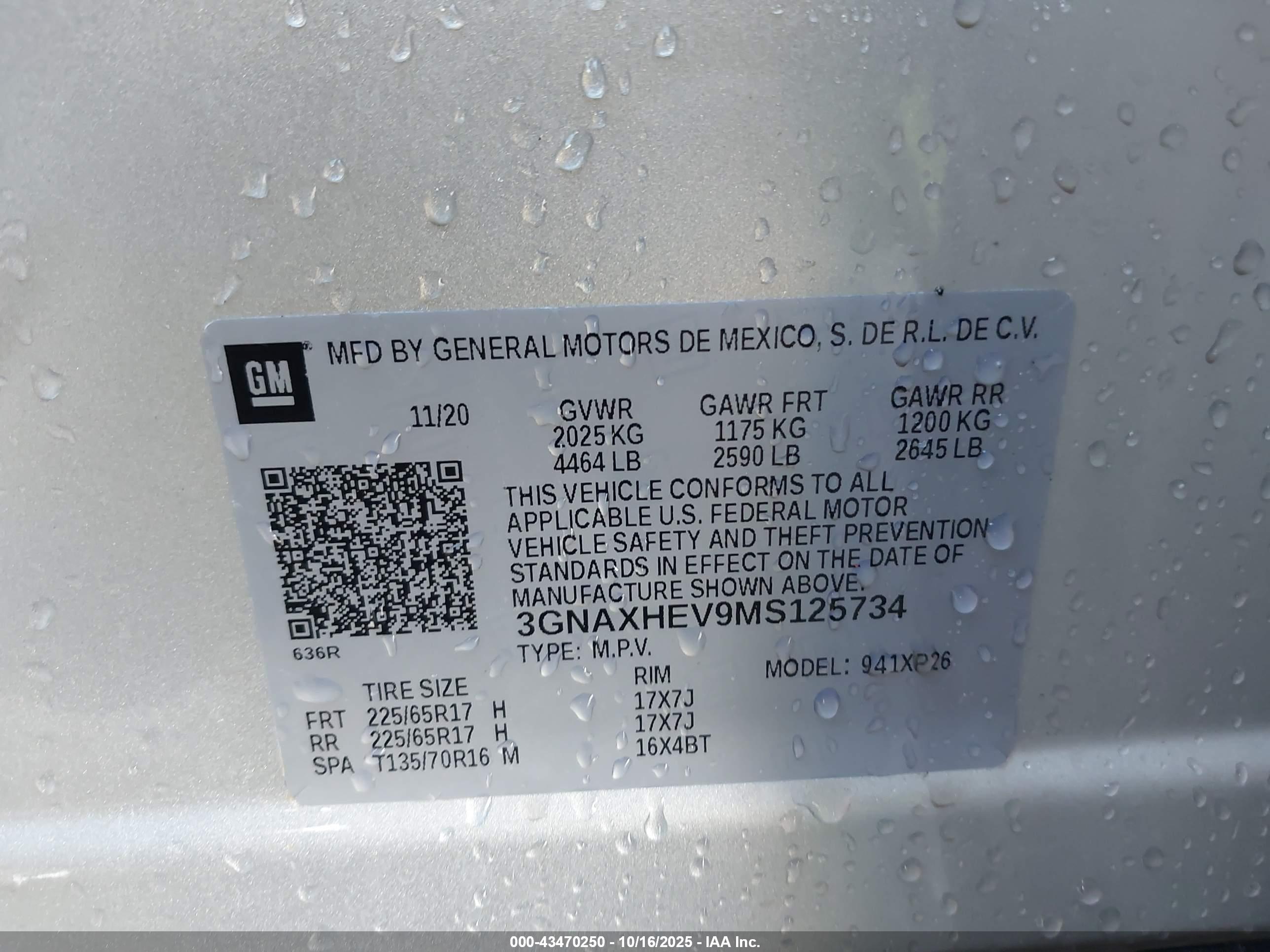 CHEVROLET EQUINOX image 9