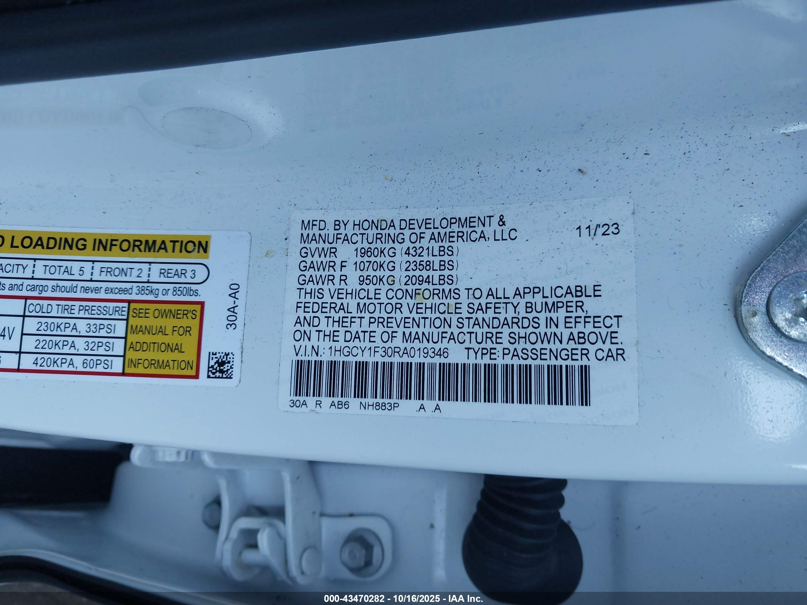 HONDA ACCORD image 9