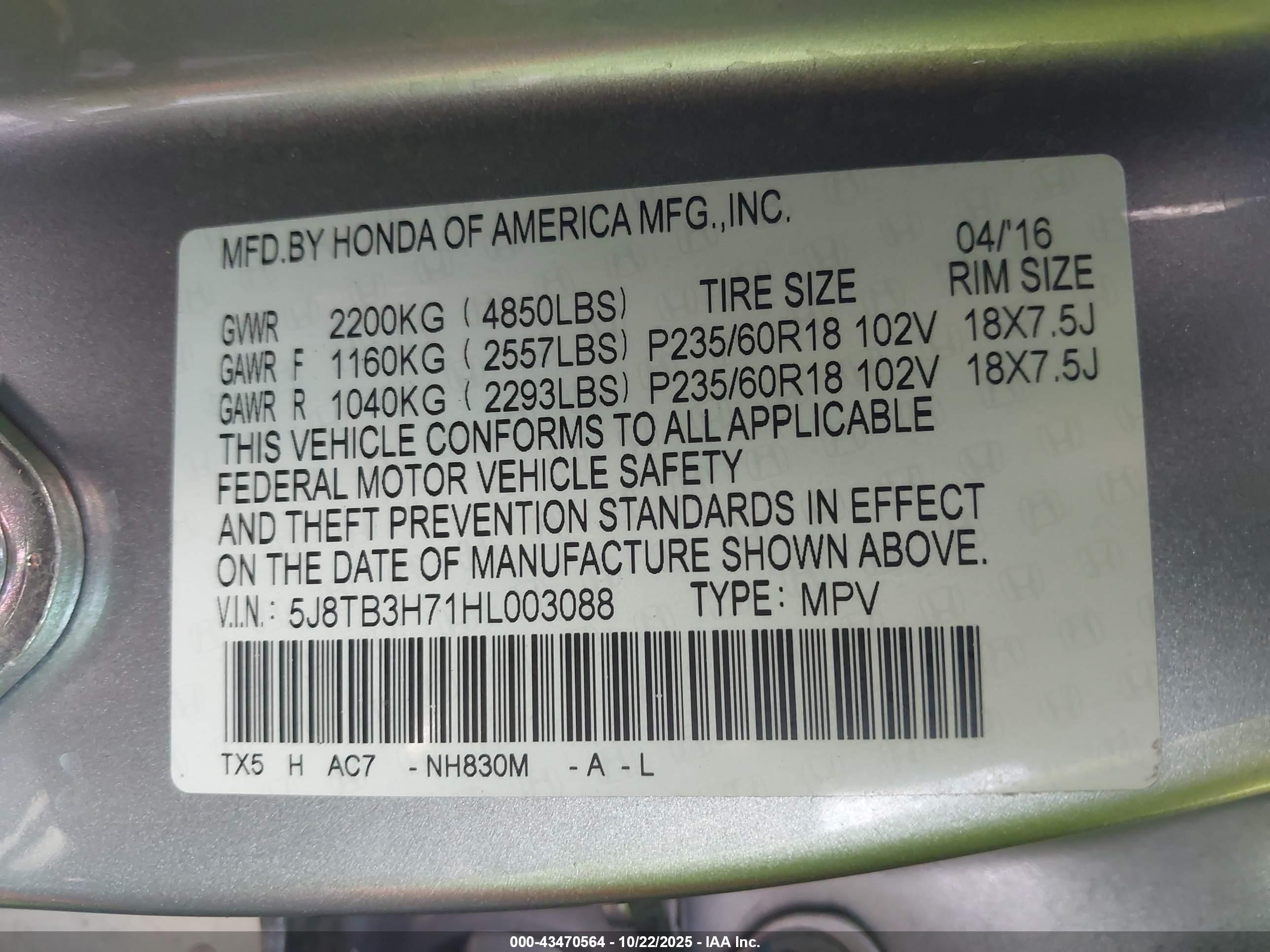 ACURA RDX image 9
