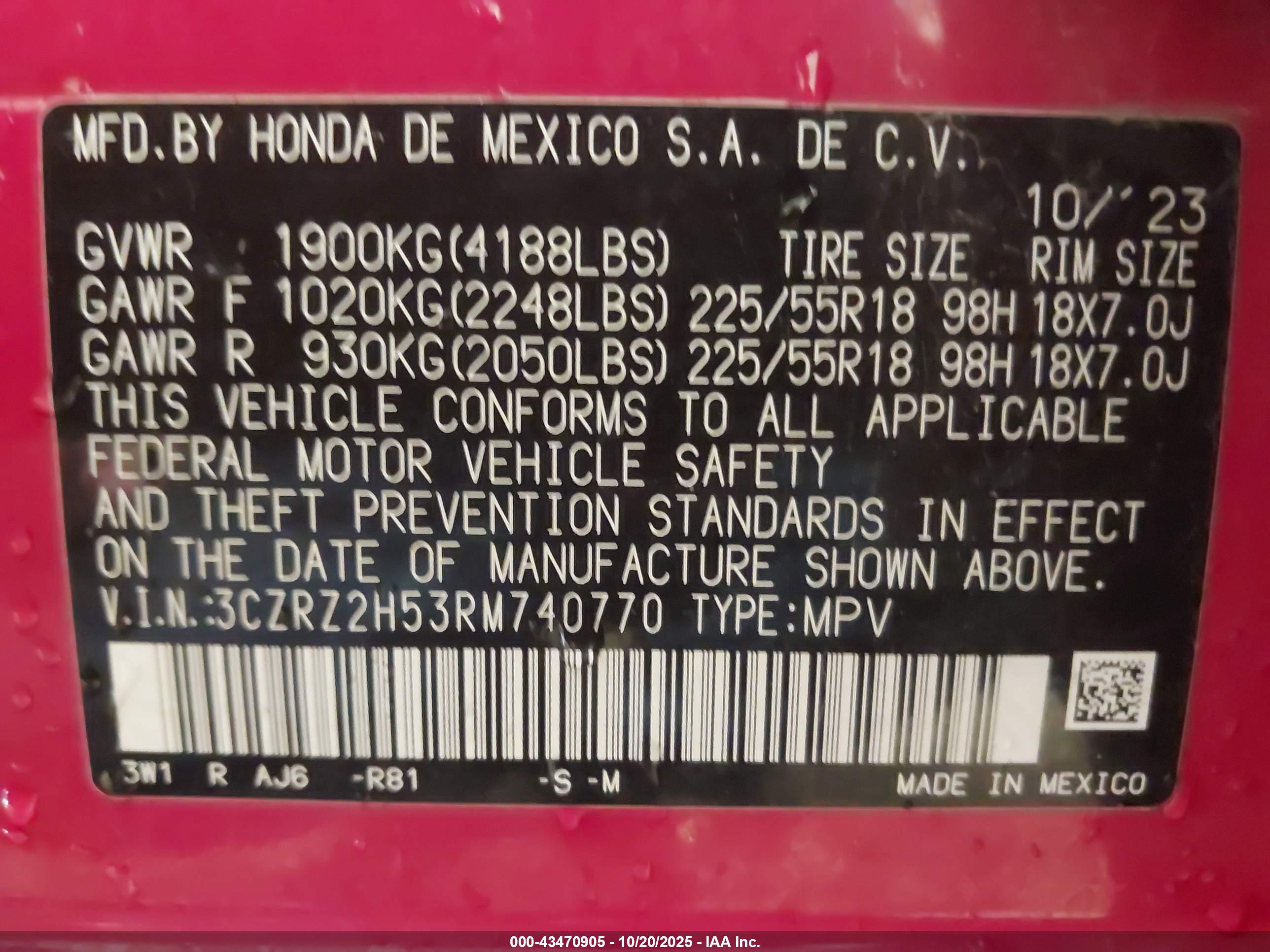 HONDA HR-V image 9
