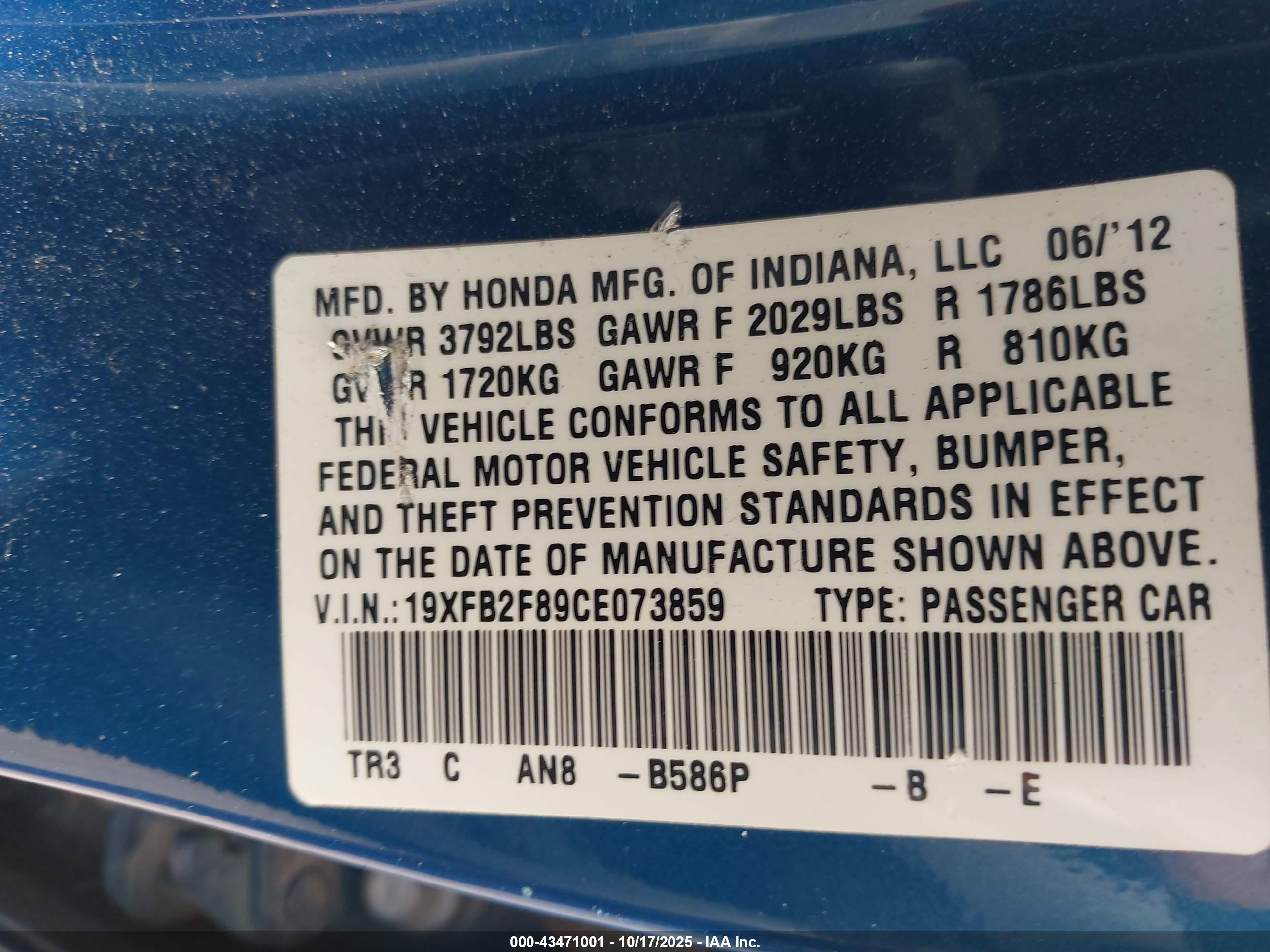 HONDA CIVIC image 9