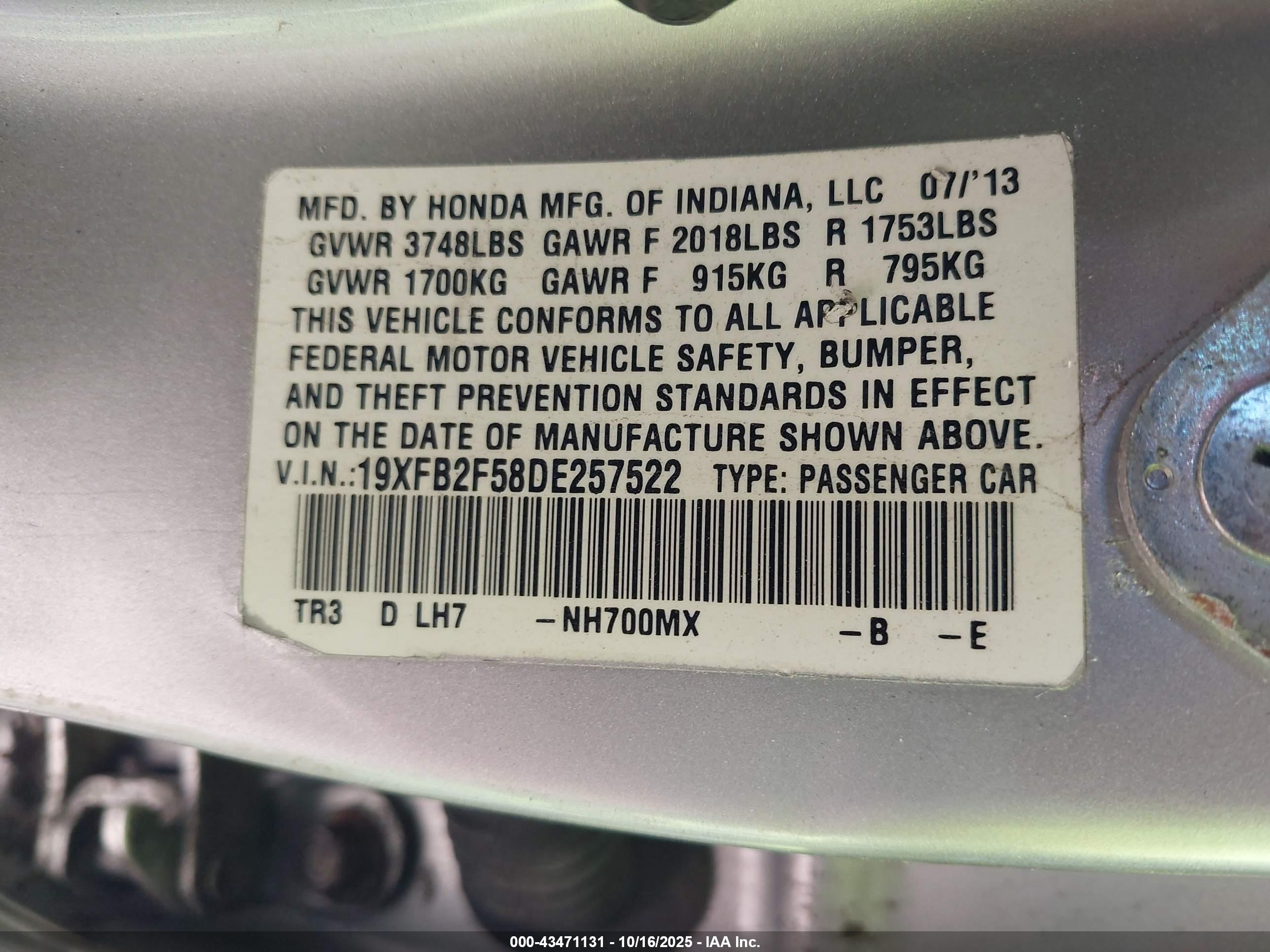 HONDA CIVIC image 9
