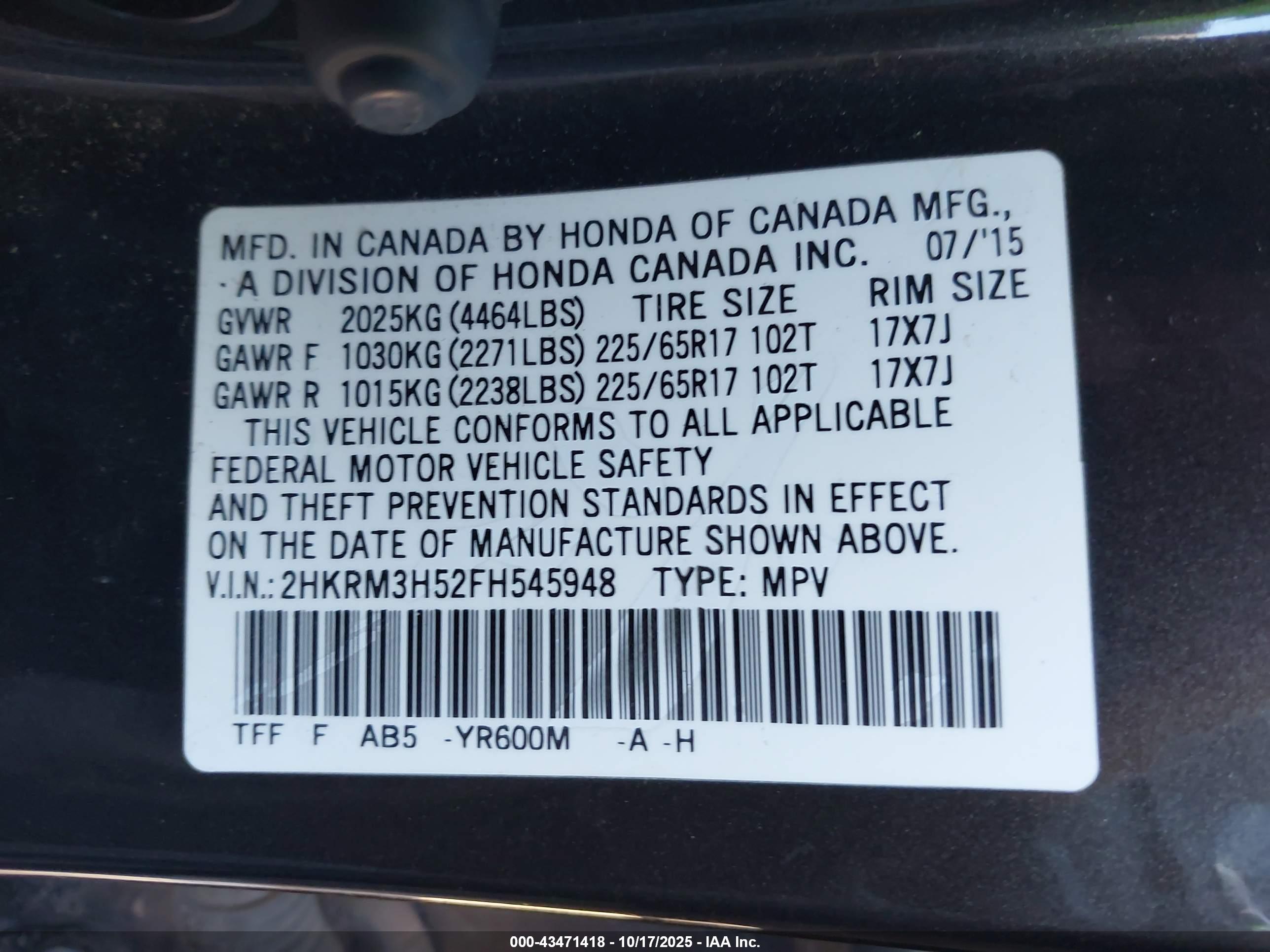 HONDA CR-V image 9