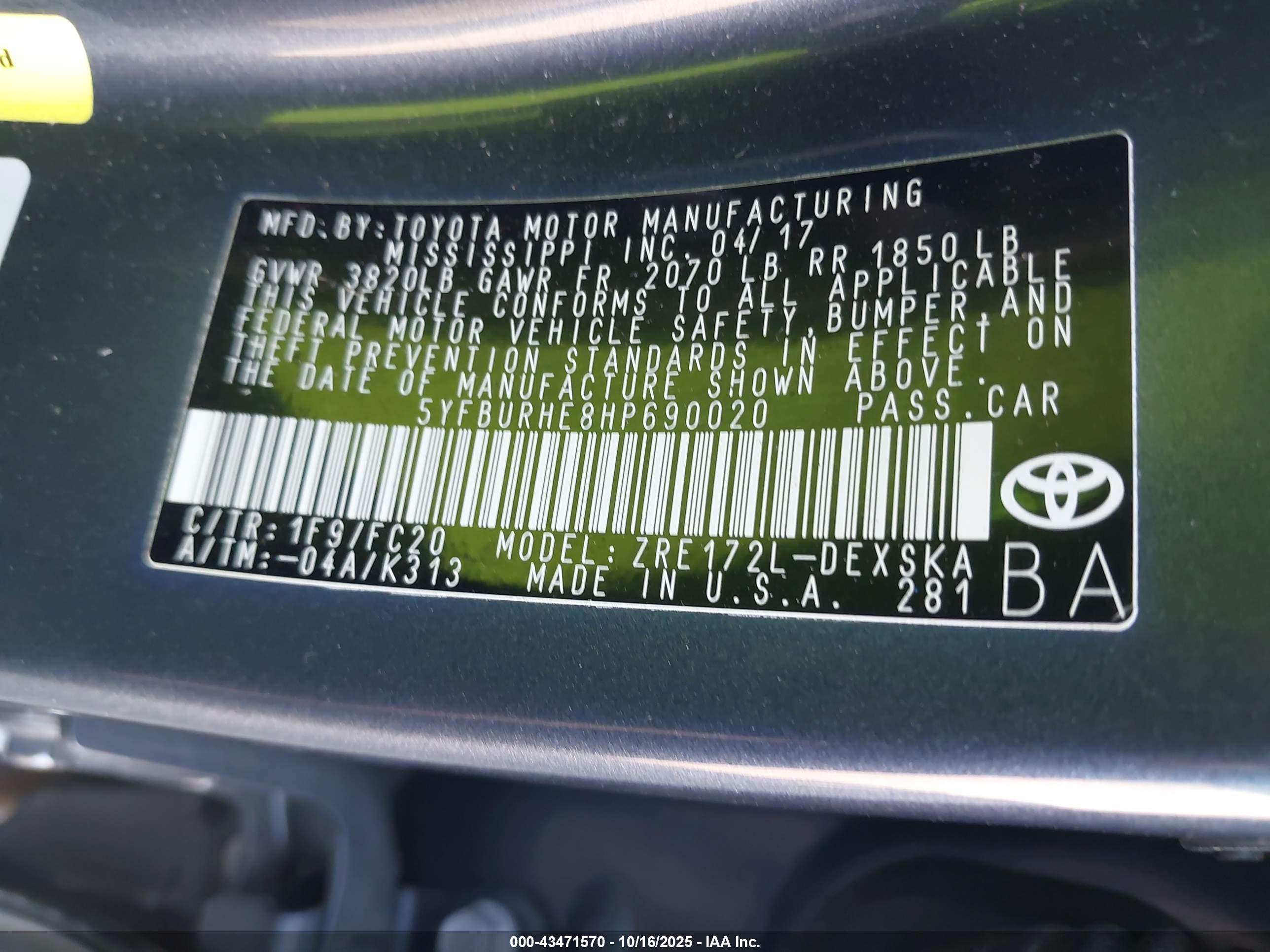 TOYOTA COROLLA image 9