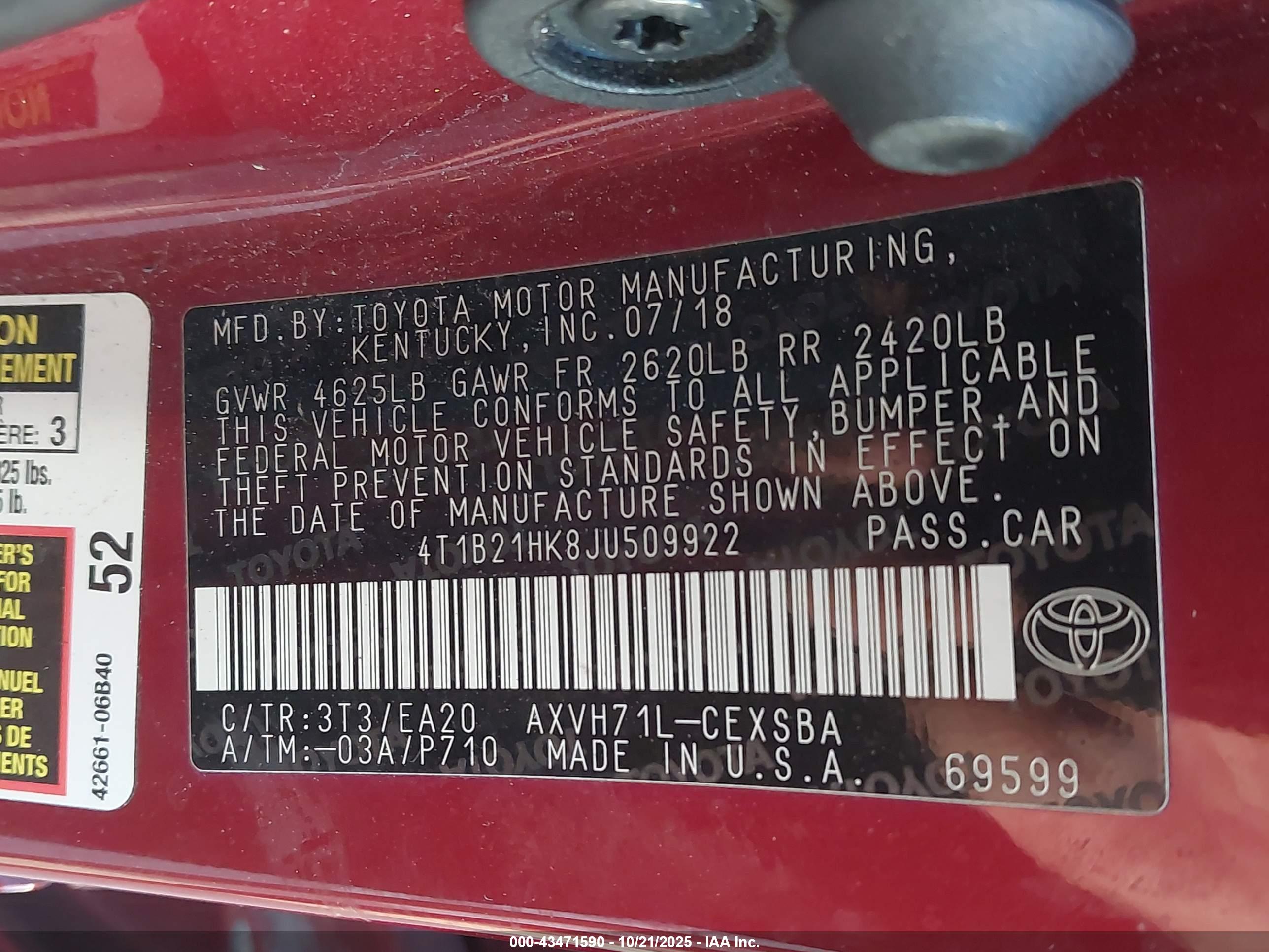 TOYOTA CAMRY image 9