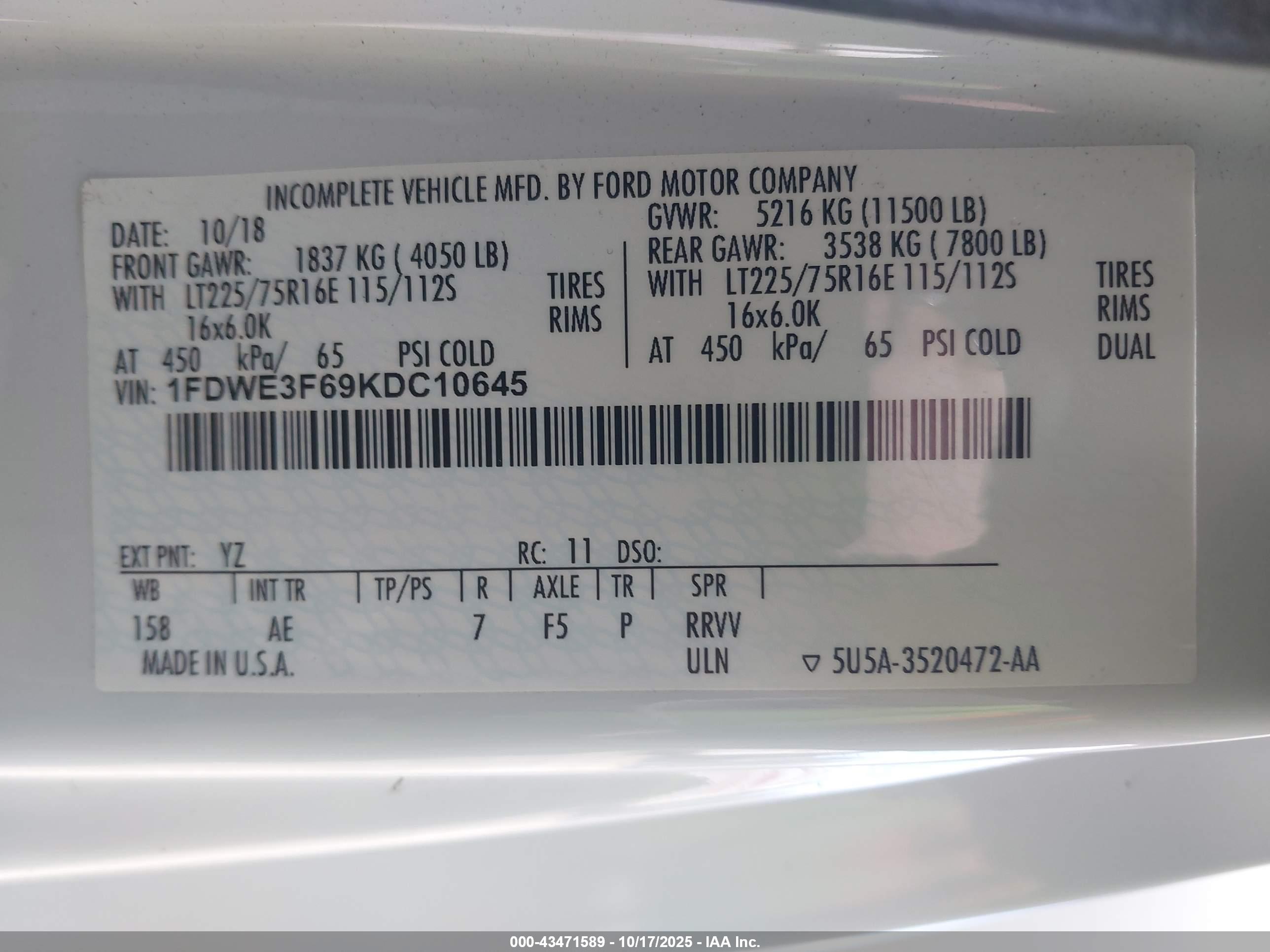 FORD E-350 image 9