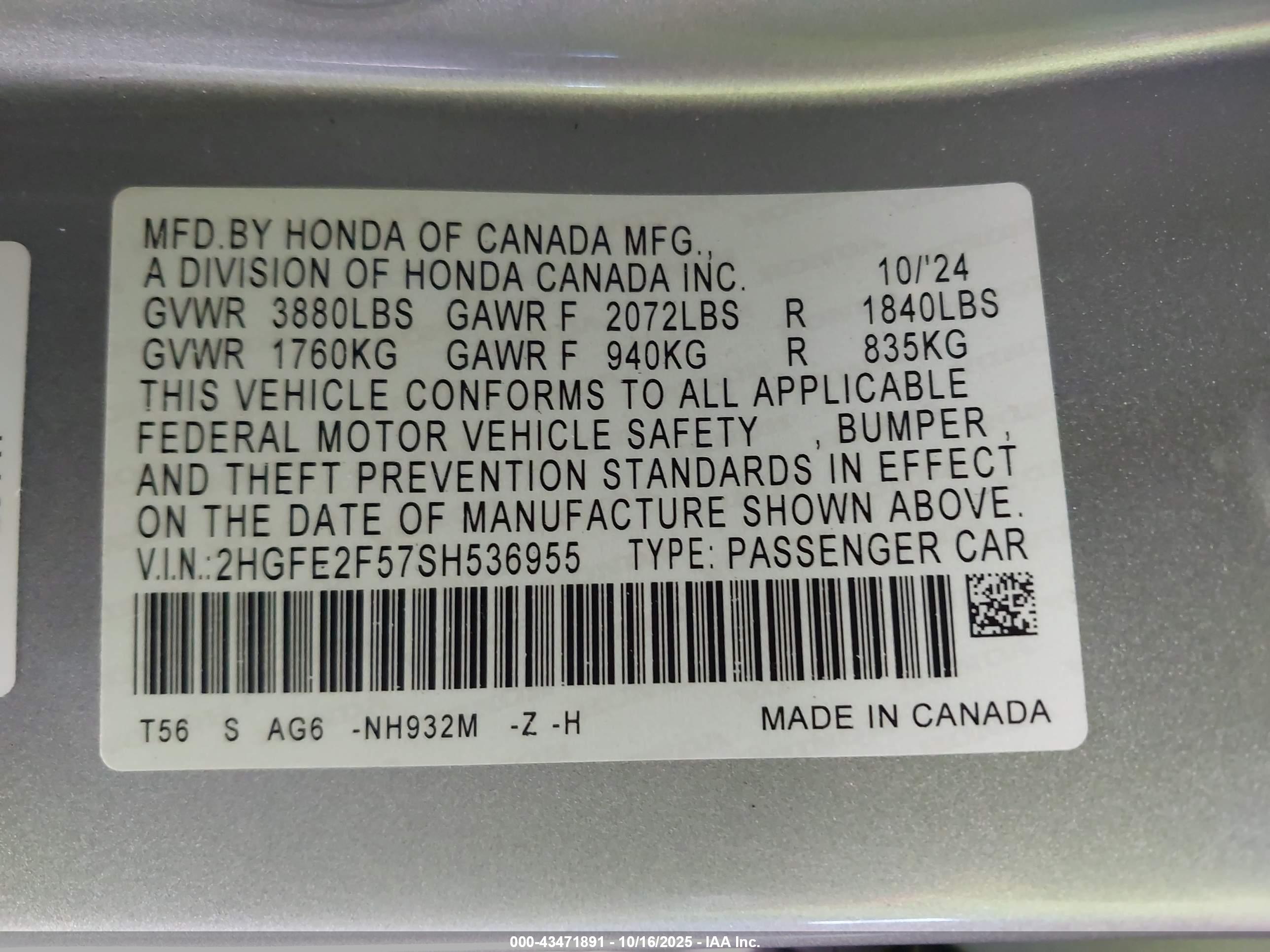HONDA CIVIC image 9