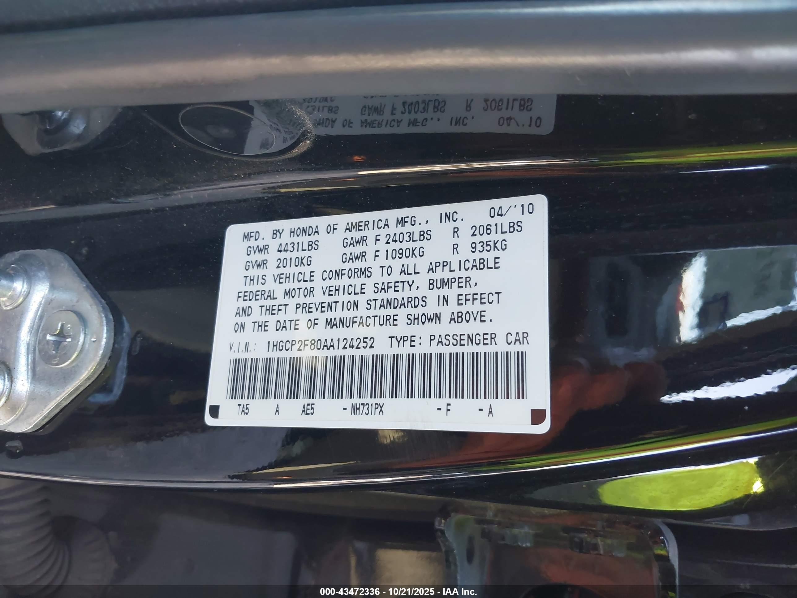 HONDA ACCORD image 9