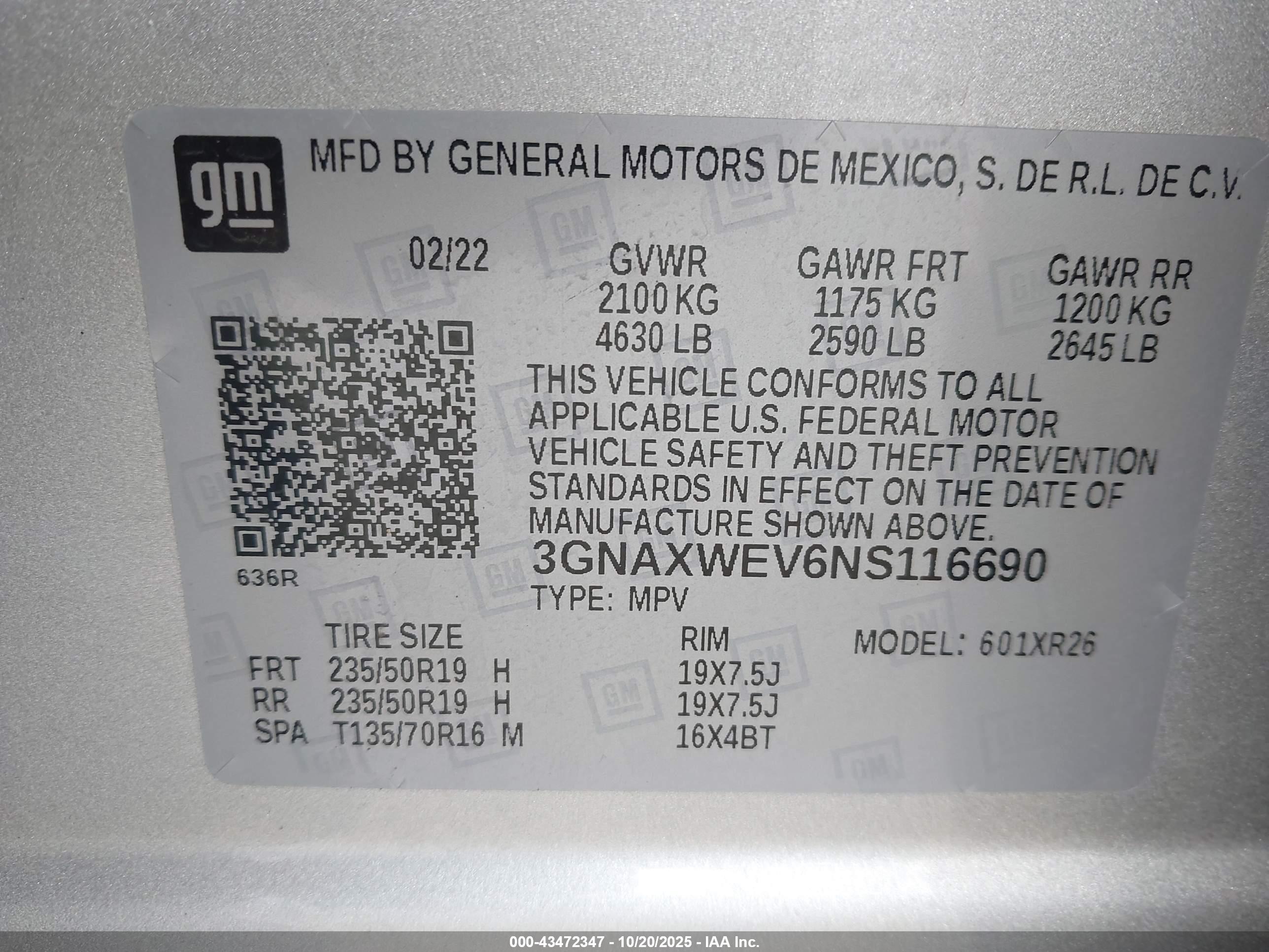 CHEVROLET EQUINOX image 9