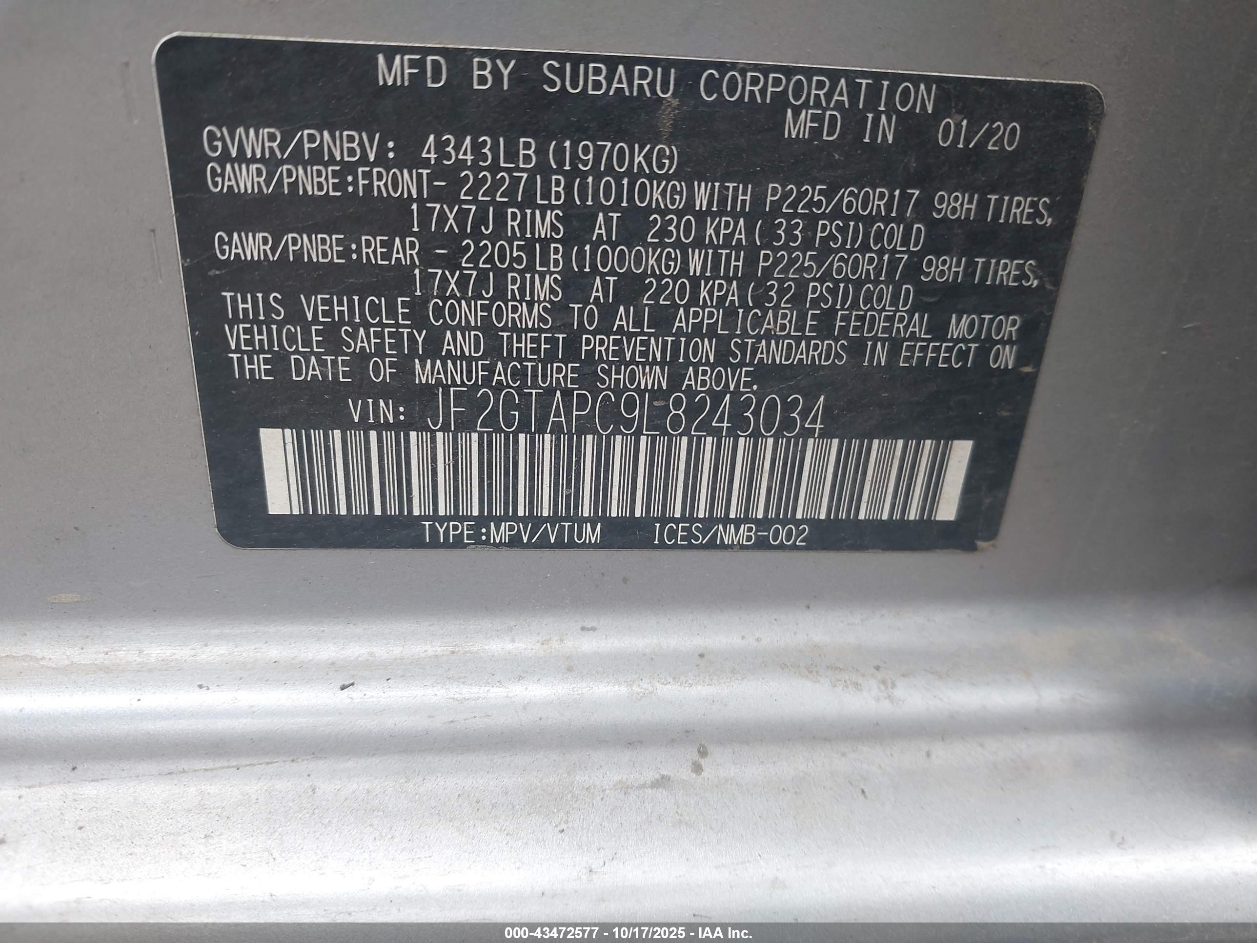 SUBARU CROSSTREK image 9
