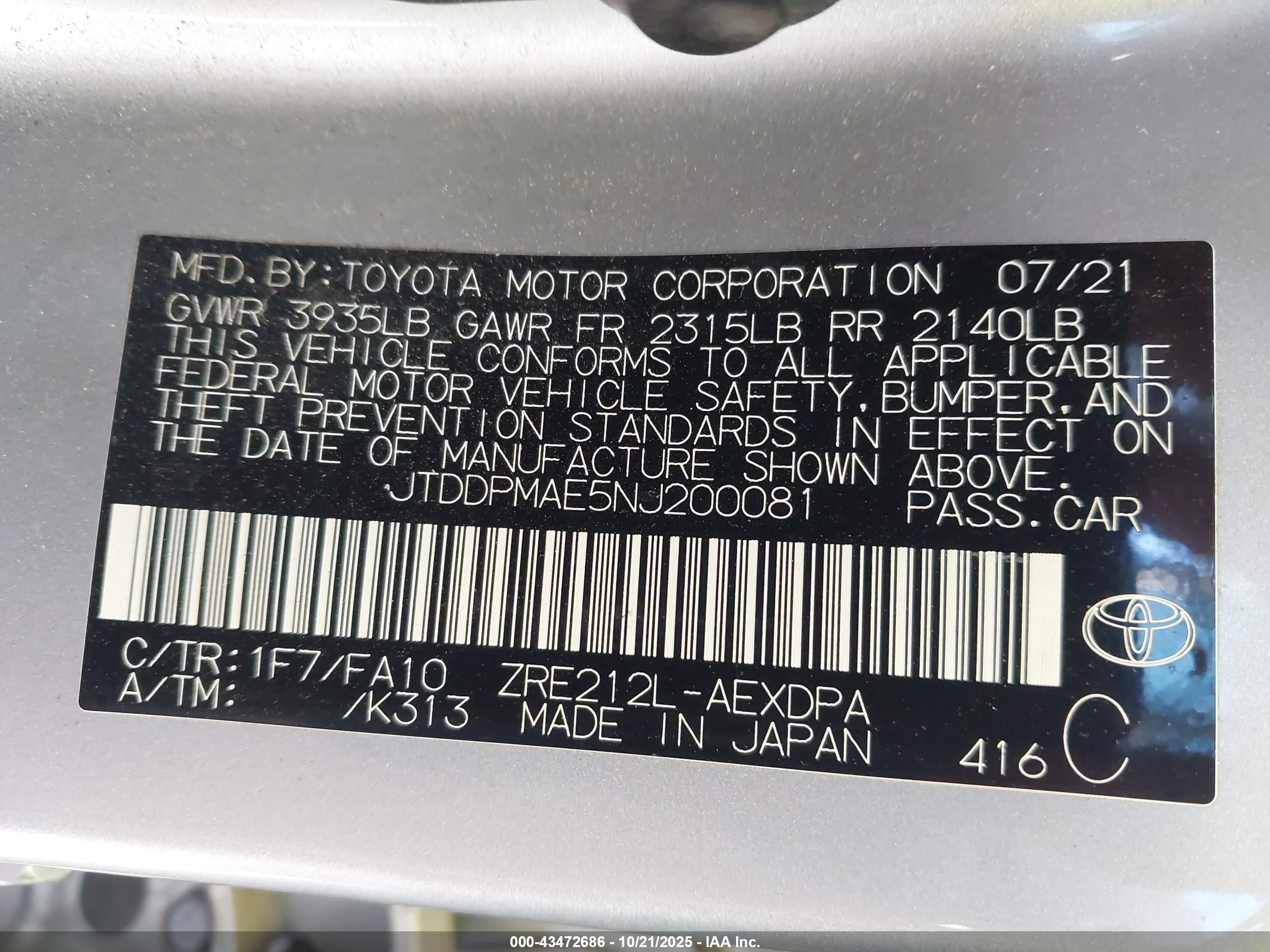 TOYOTA COROLLA image 9
