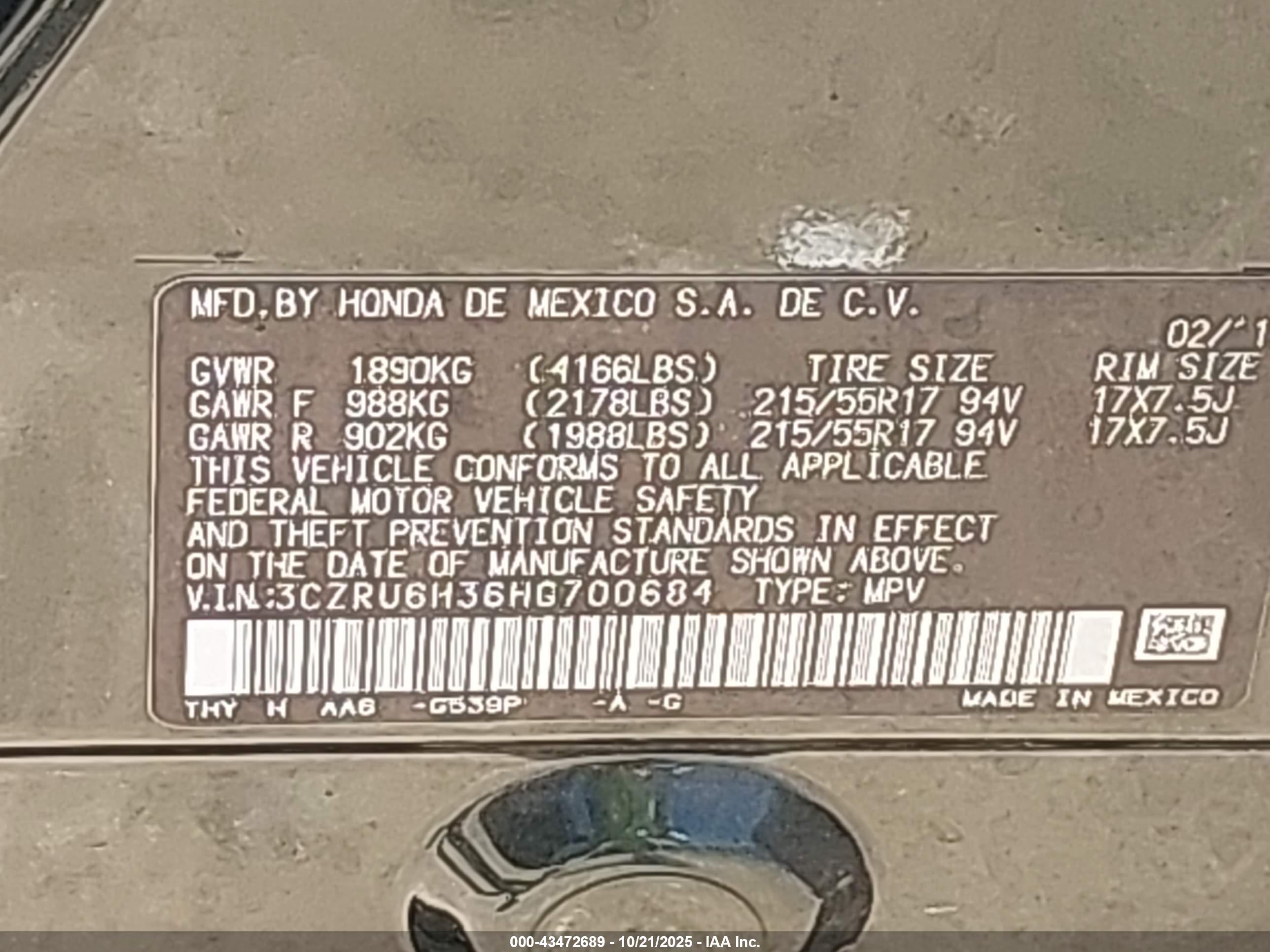 HONDA HR-V image 9