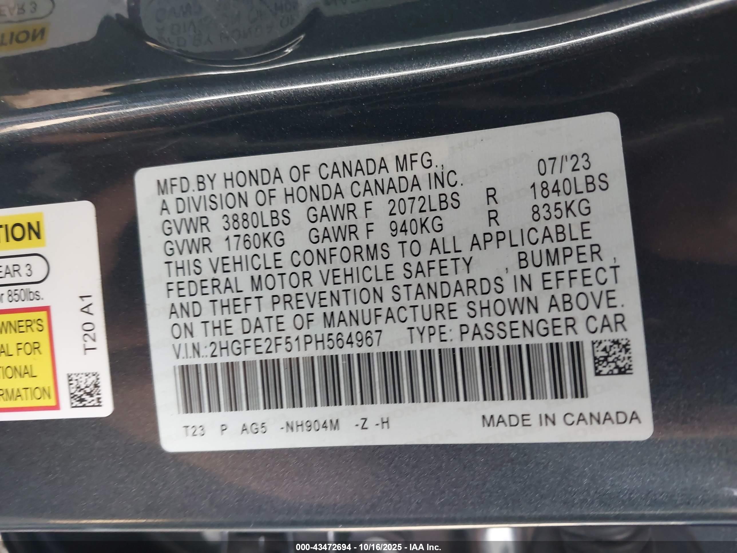HONDA CIVIC image 9