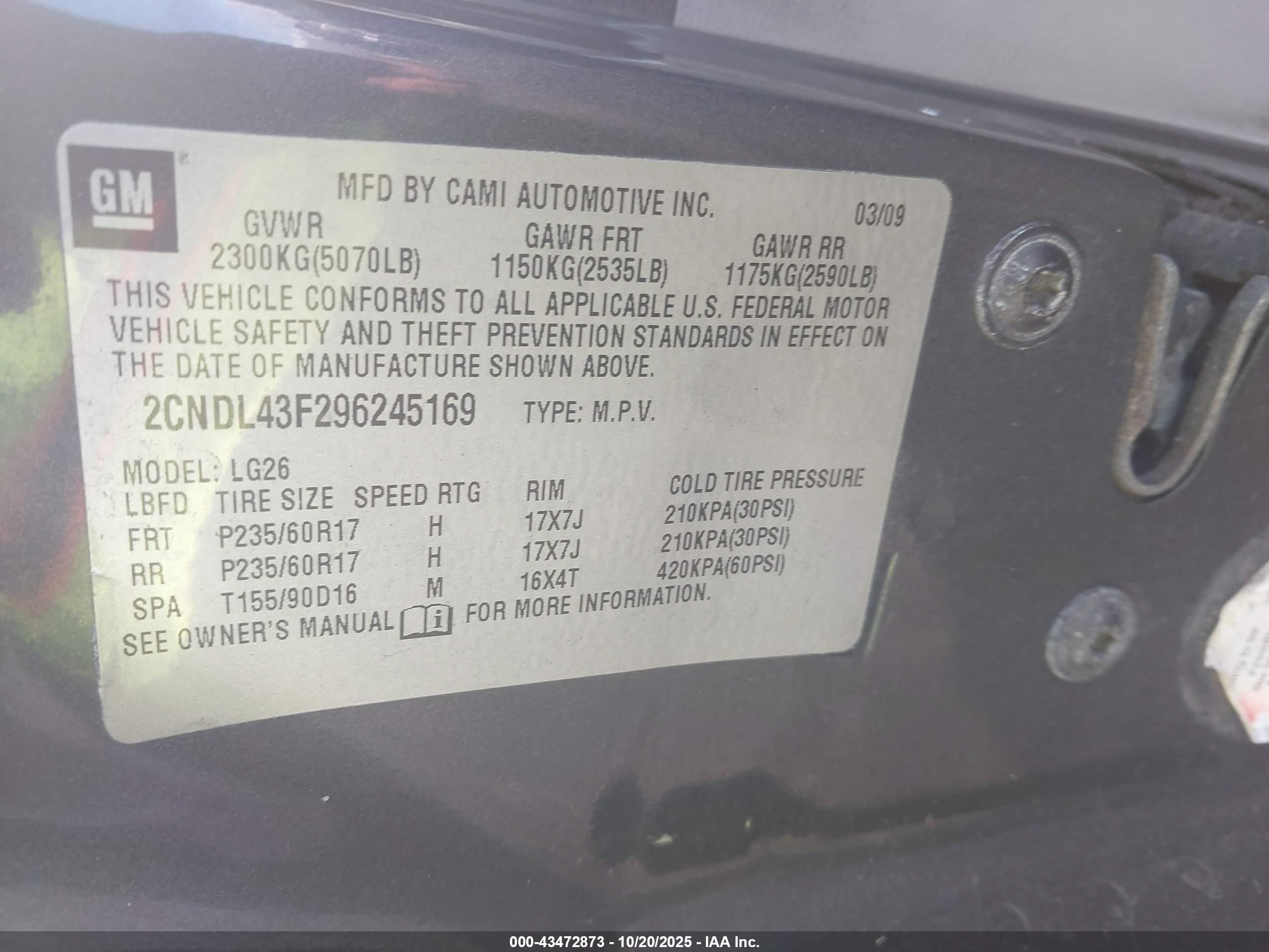 CHEVROLET EQUINOX image 9