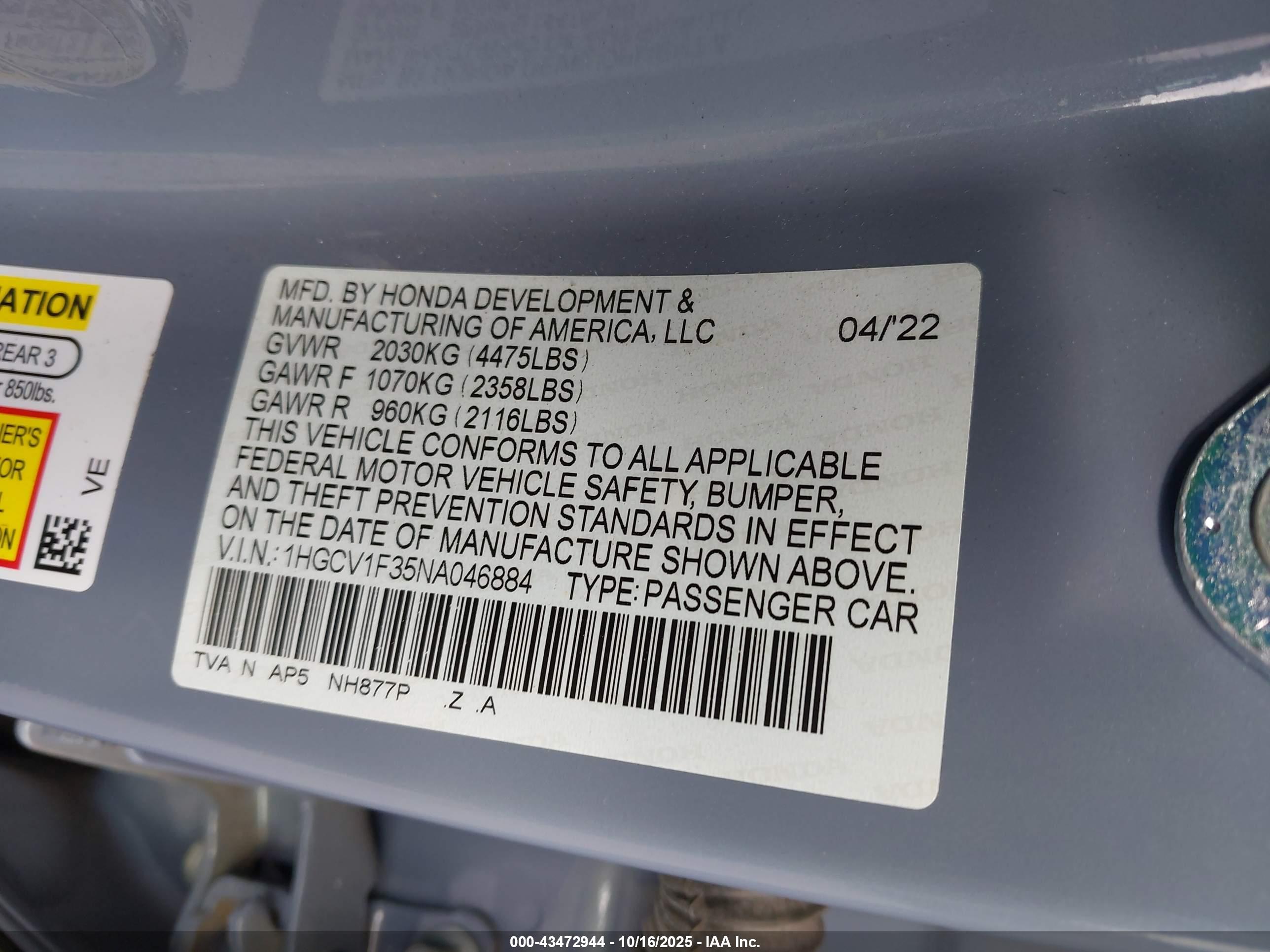 HONDA ACCORD image 9